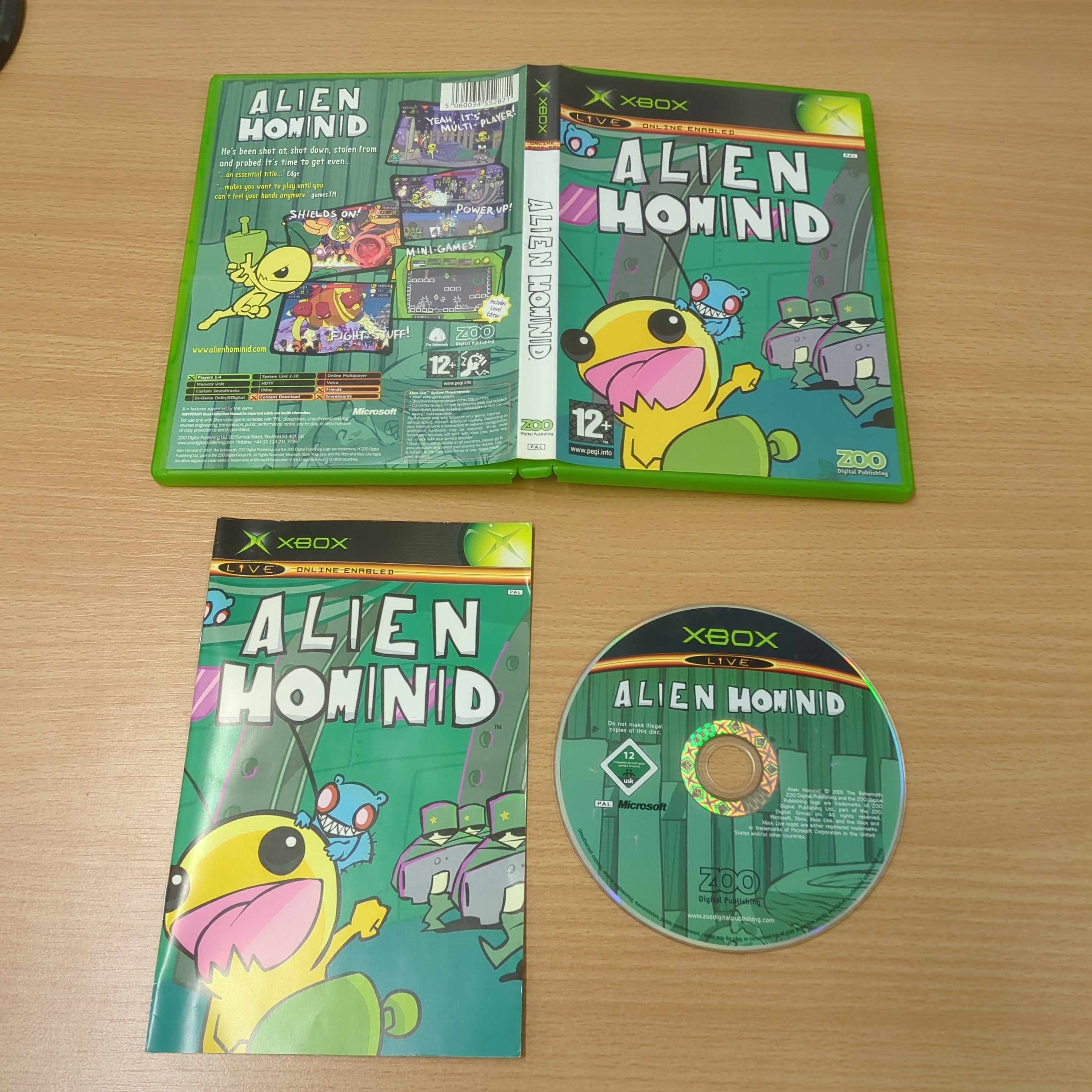 Alien Hominid original Xbox game