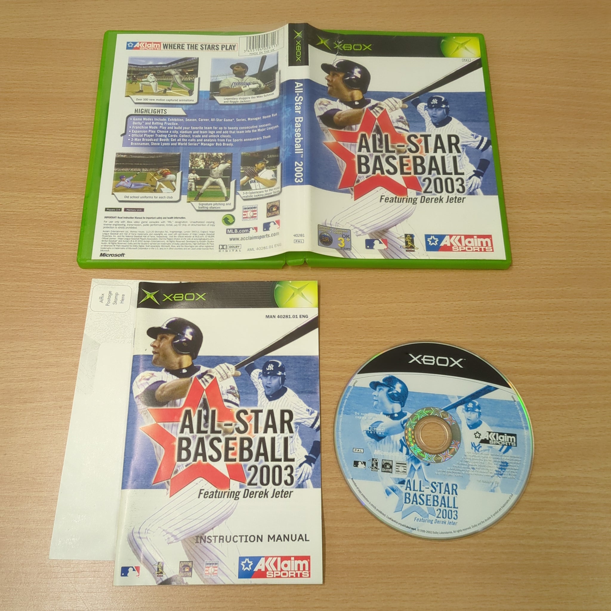 All-Star Baseball 2003 original Xbox game