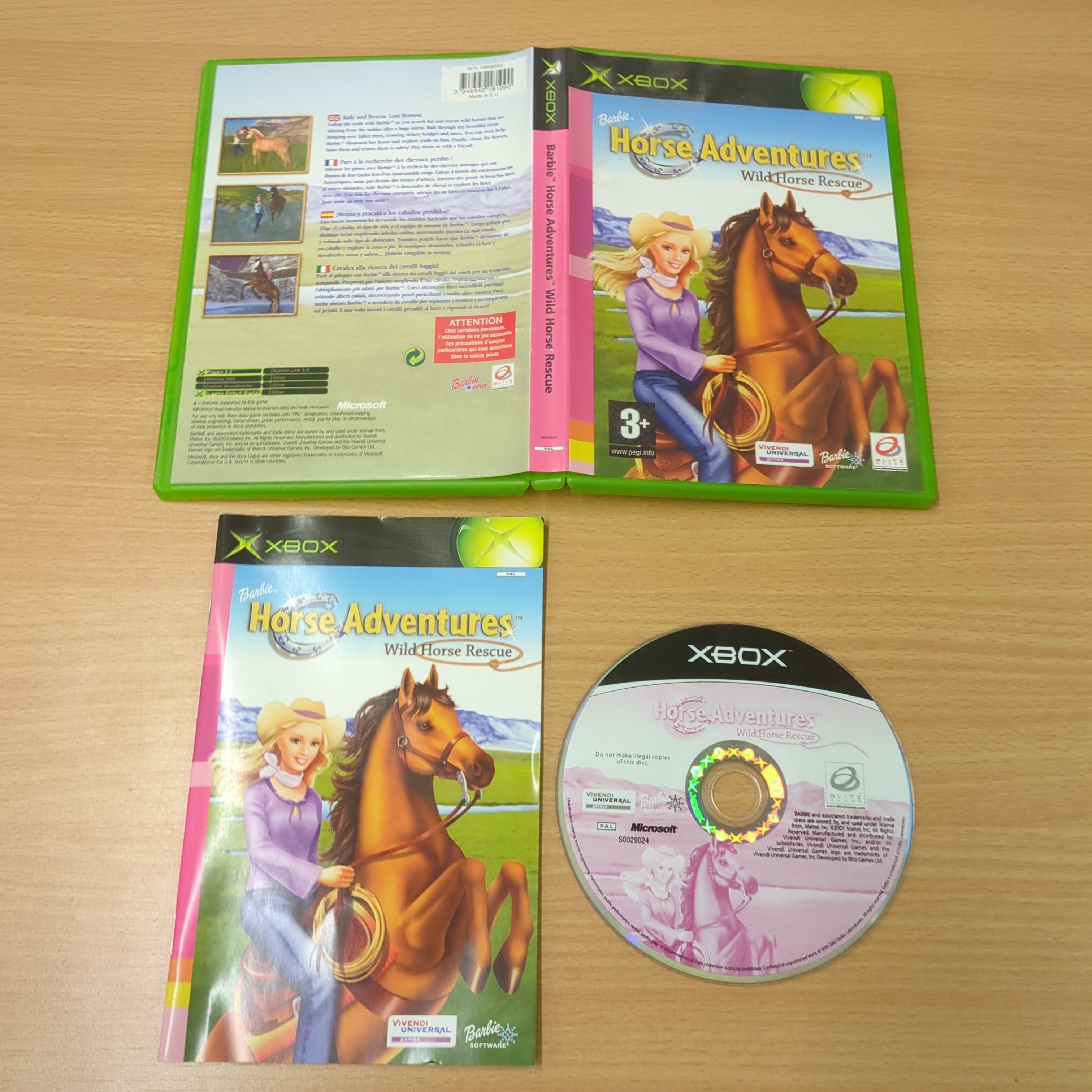 Barbie Horse Adventures: Wild Horse Rescue original Xbox game