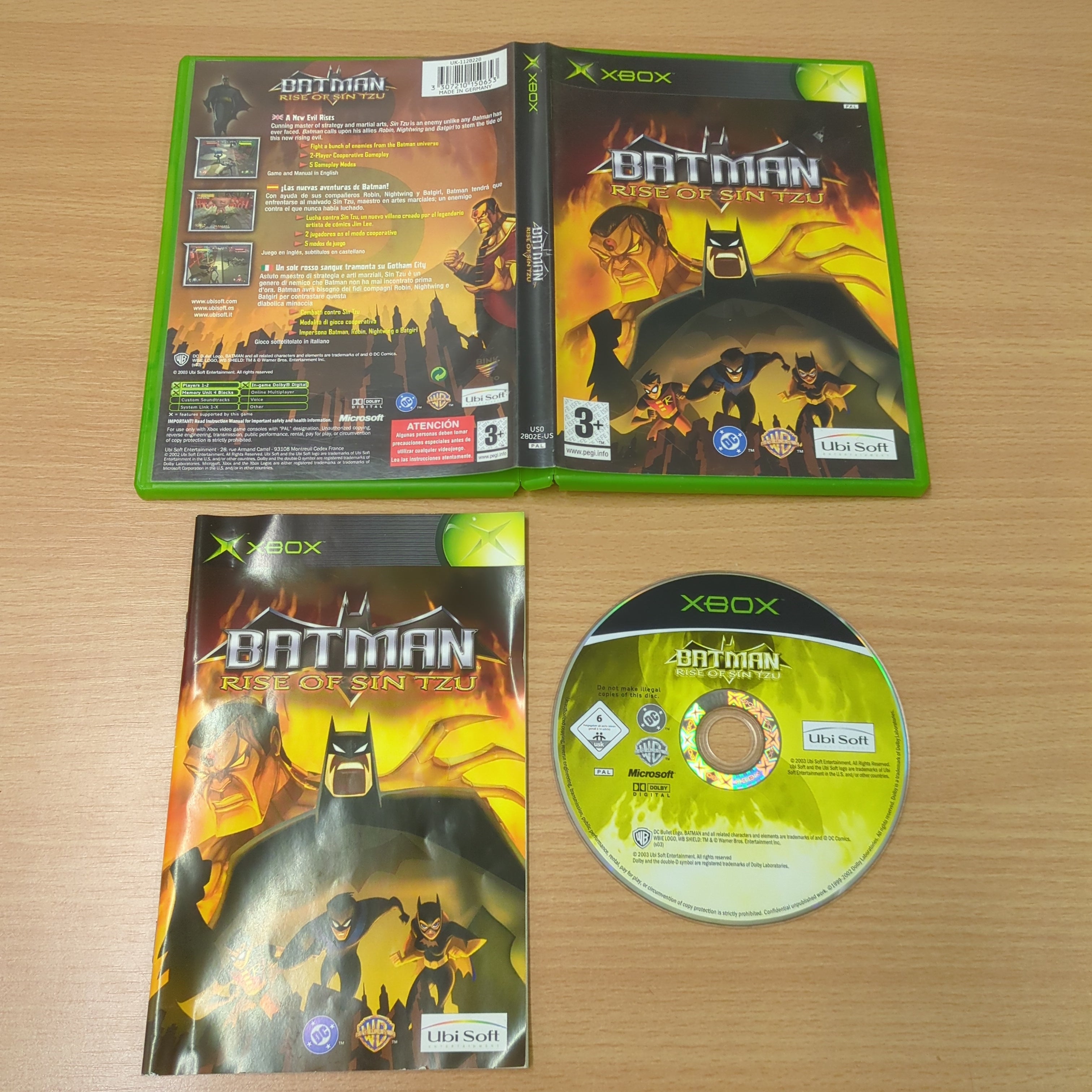 Batman Rise of Sin Tzu original Xbox game