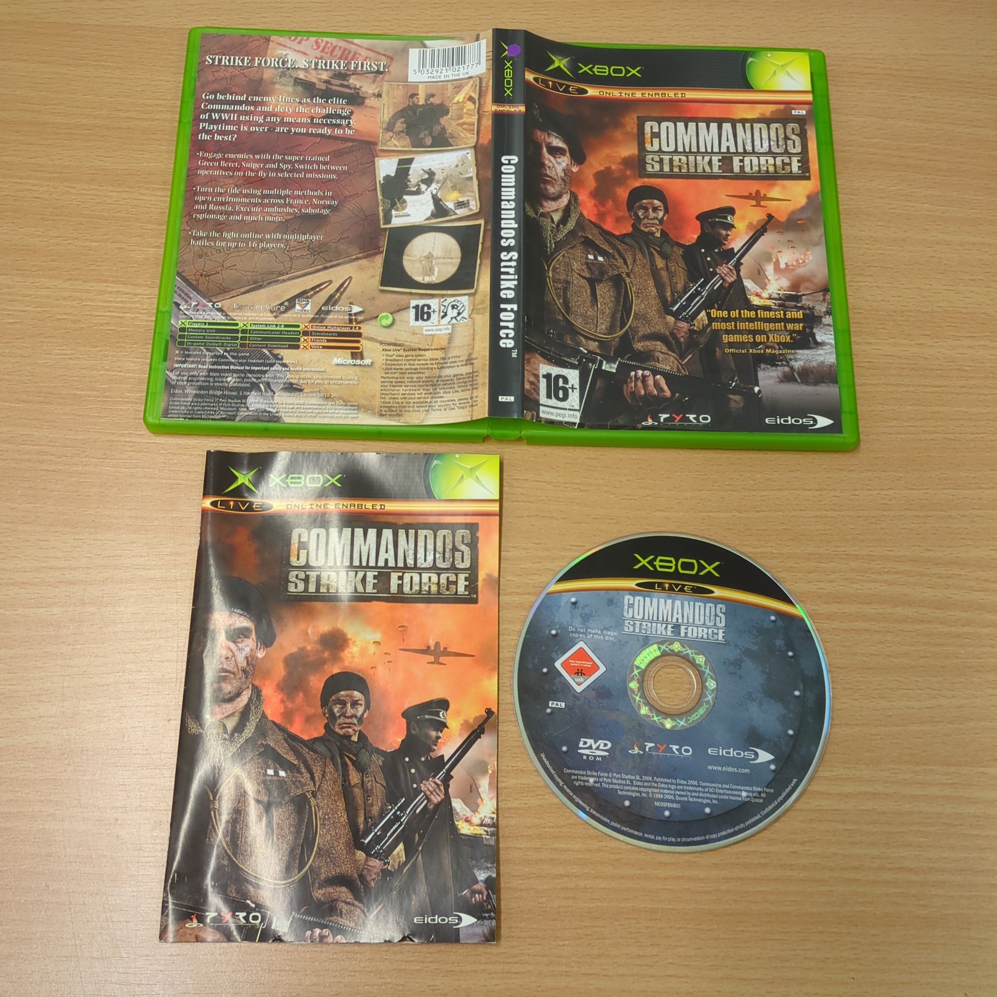 Commandos Strike Force original Xbox game