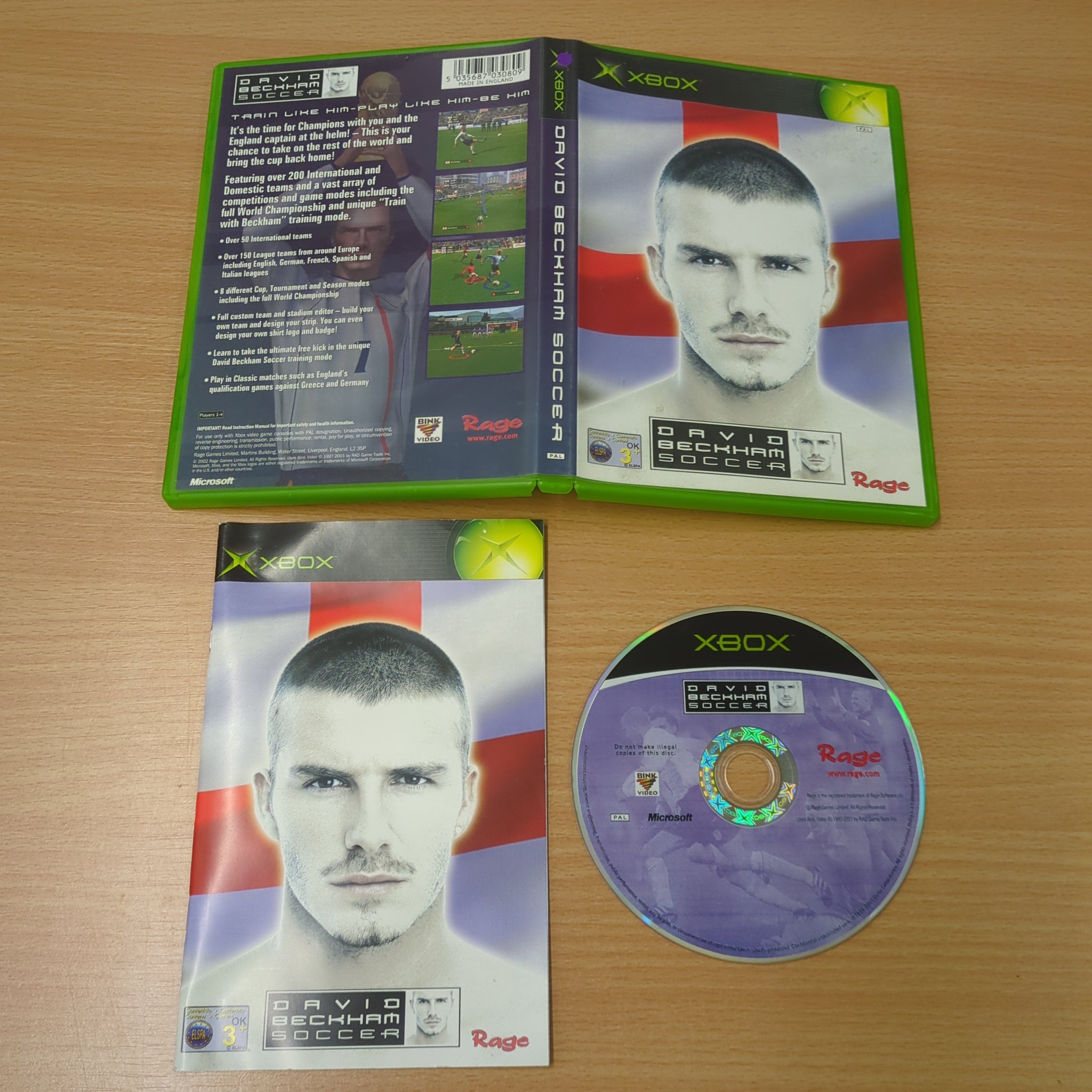 David Beckham Soccer original Xbox game