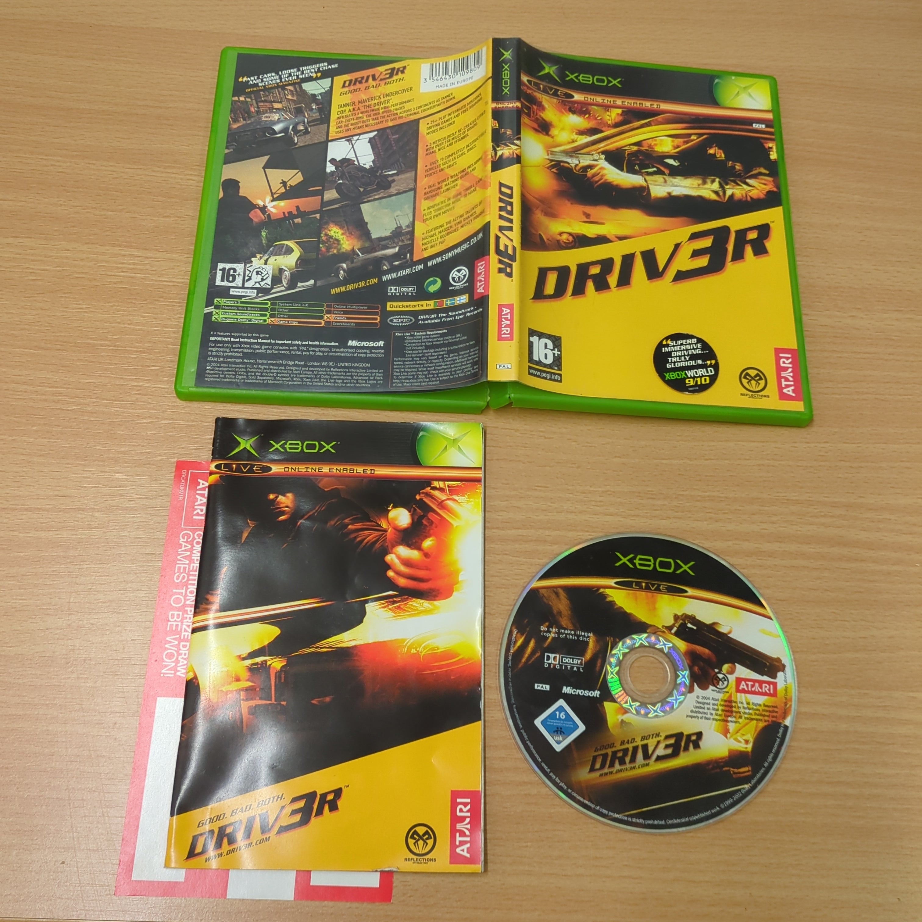 DRIV3R (Driver) original Xbox game