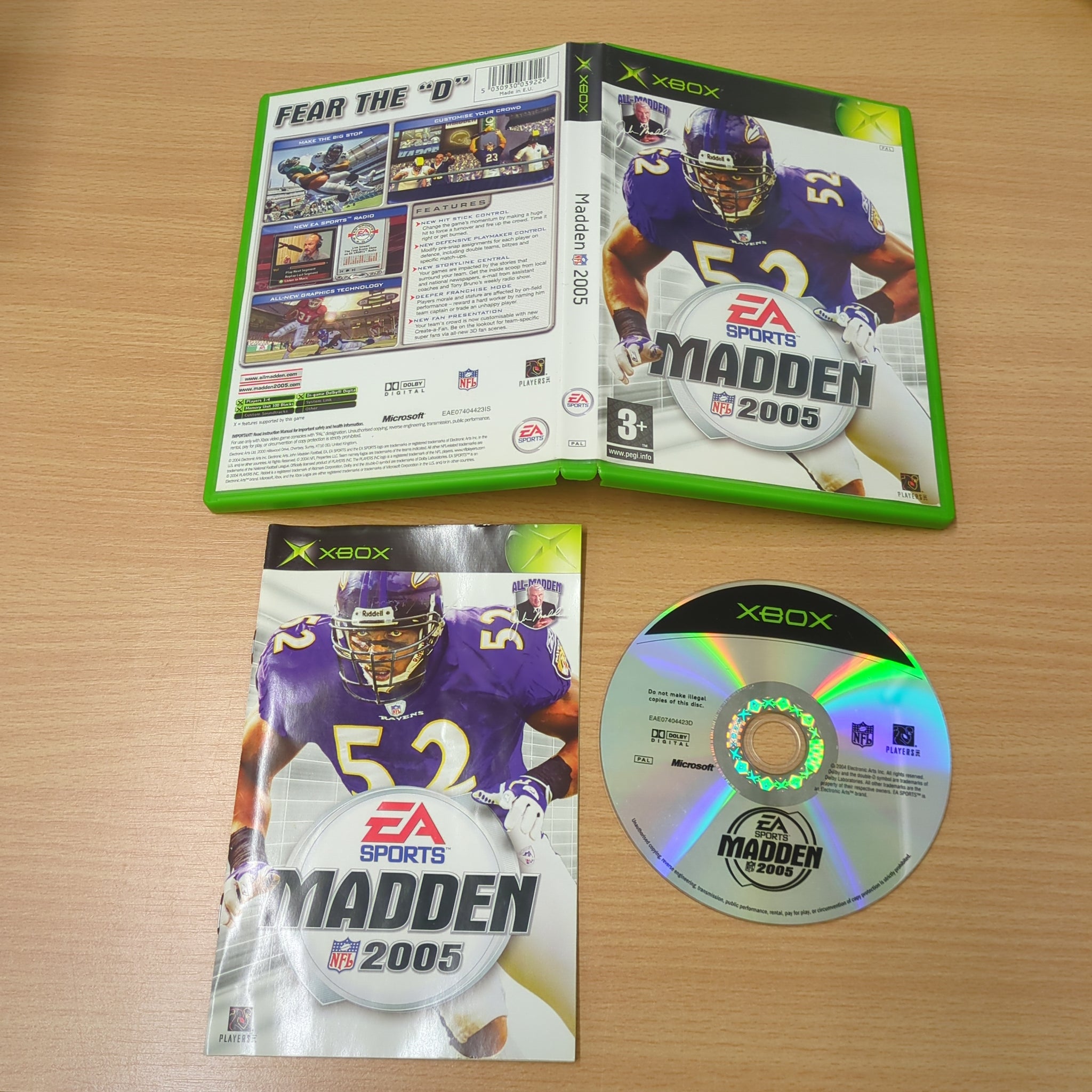 Madden NFL 2005 original Xbox game