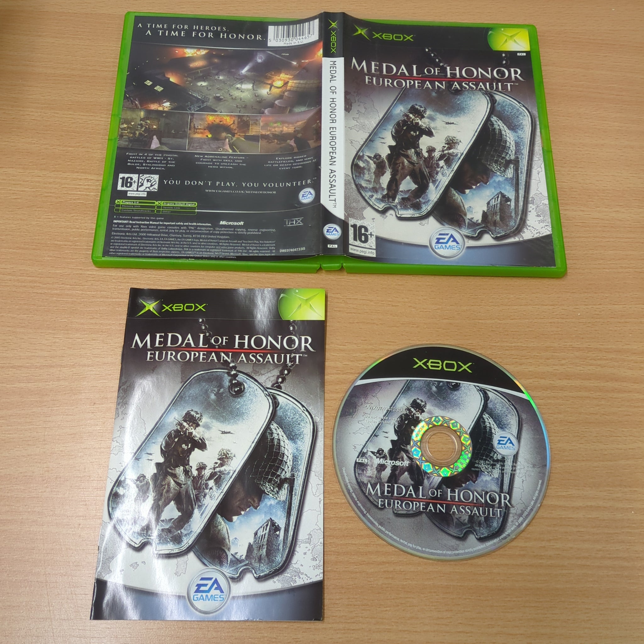 Medal of Honor European Assault original Xbox game