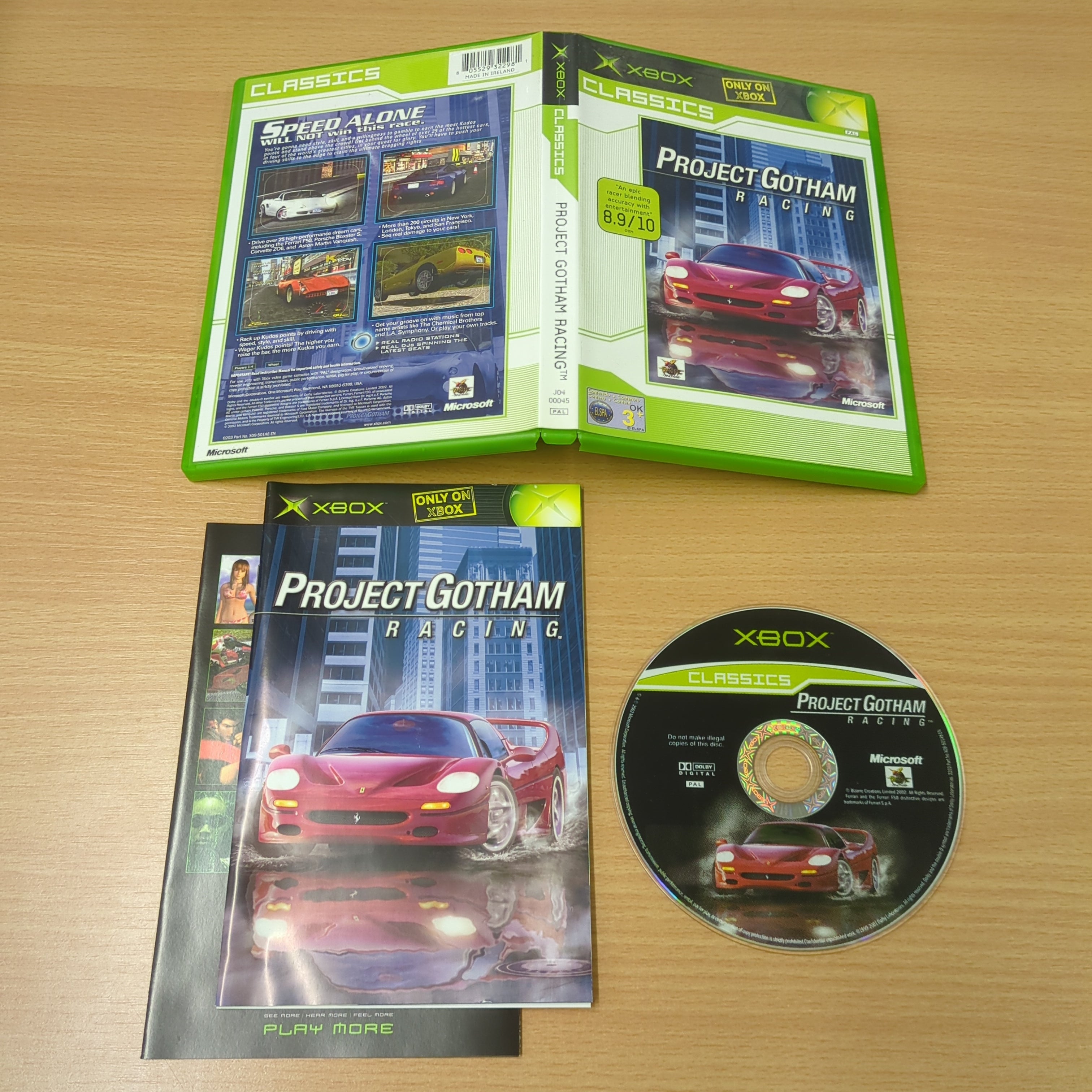 Project Gotham Racing (Classics) original Xbox game