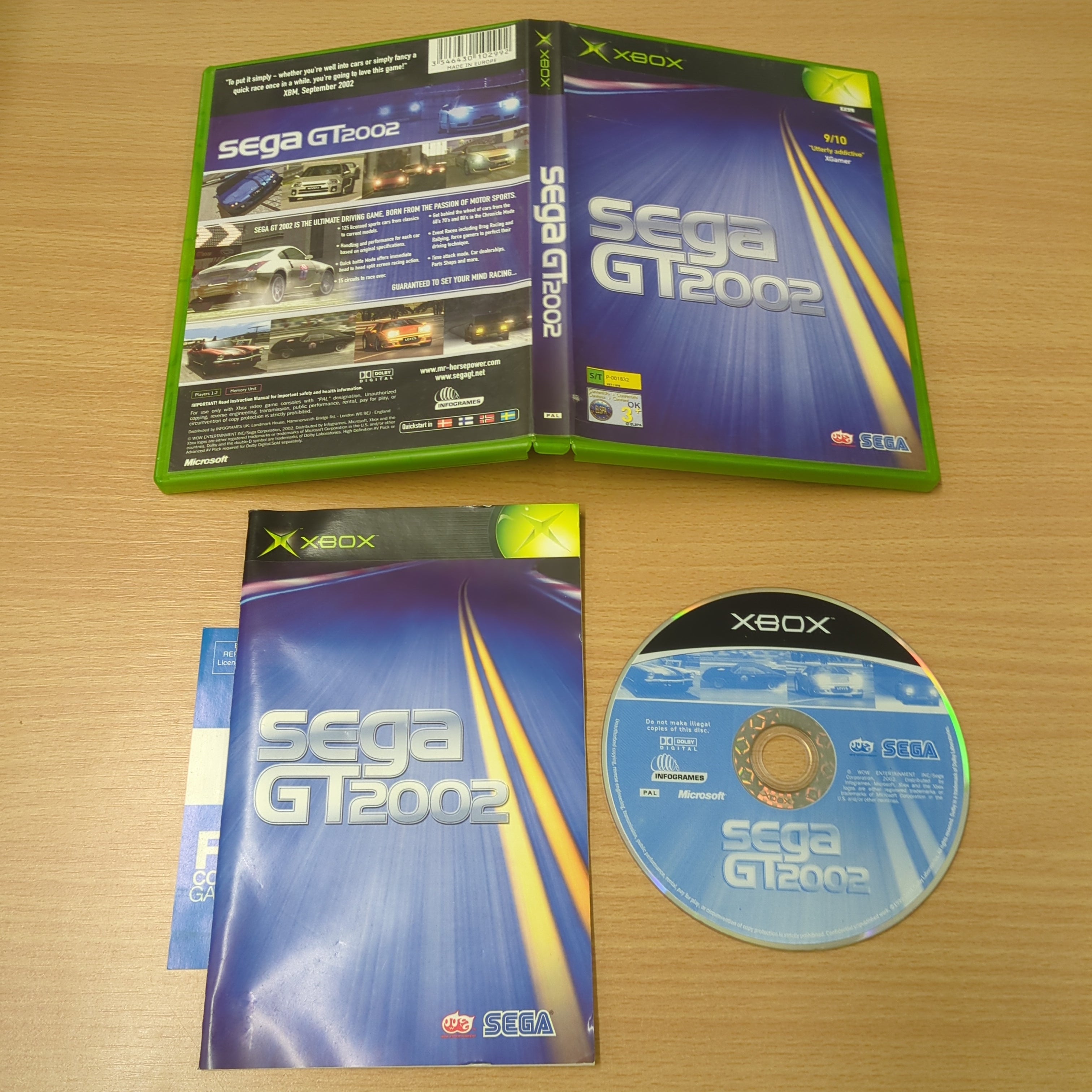 Sega GT 2002 original Xbox game