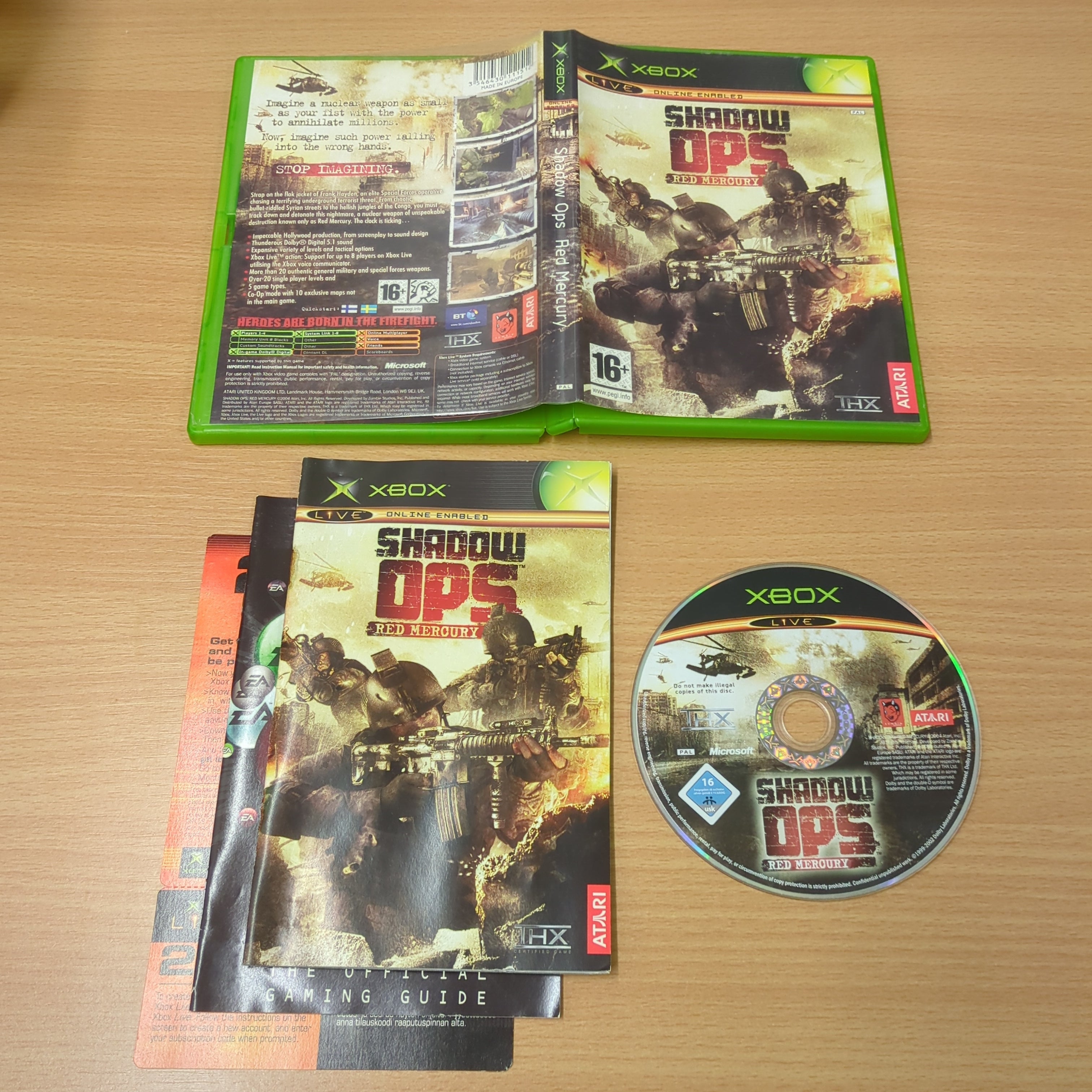 Shadow Ops: Red Mercury original Xbox game