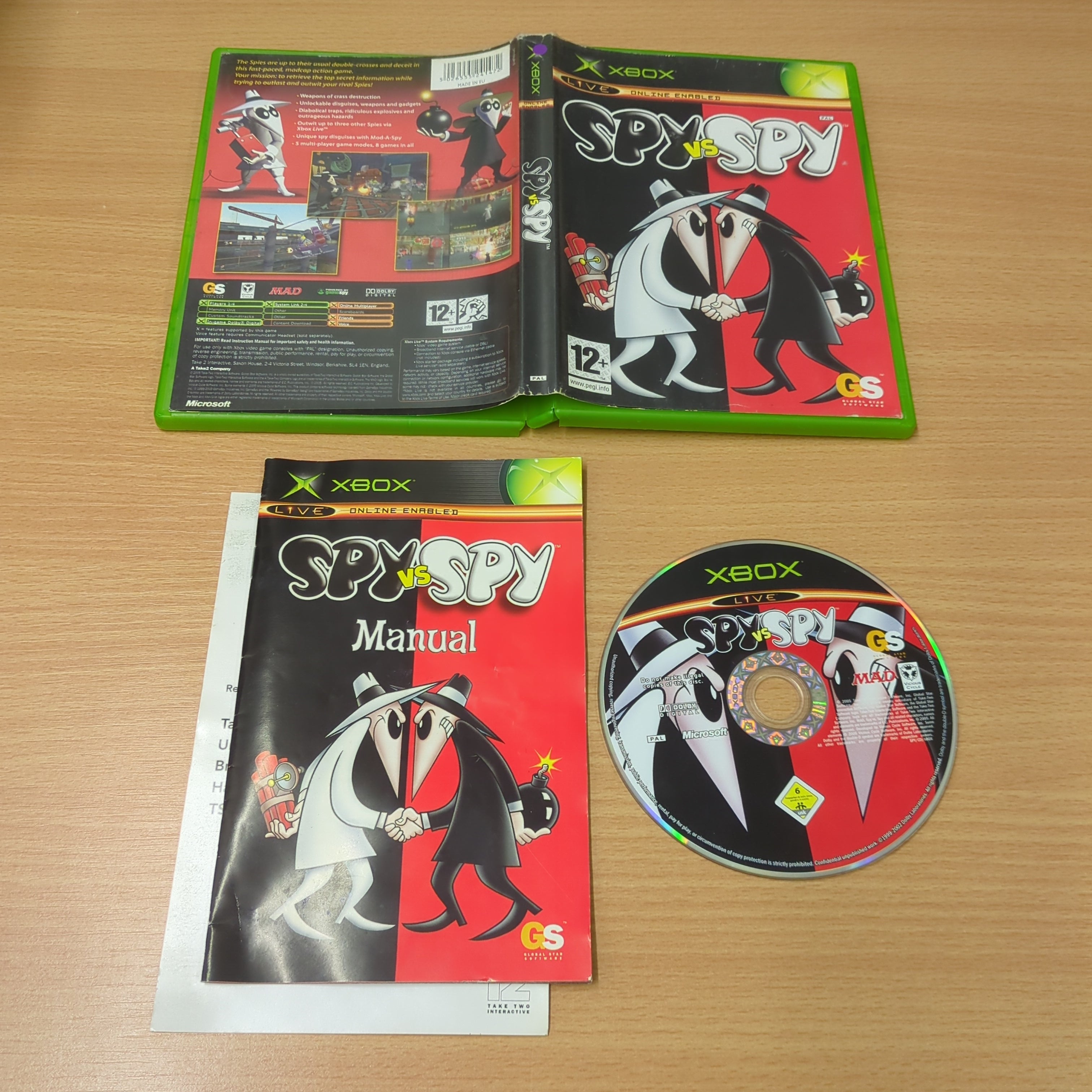 Spy Vs Spy original Xbox game