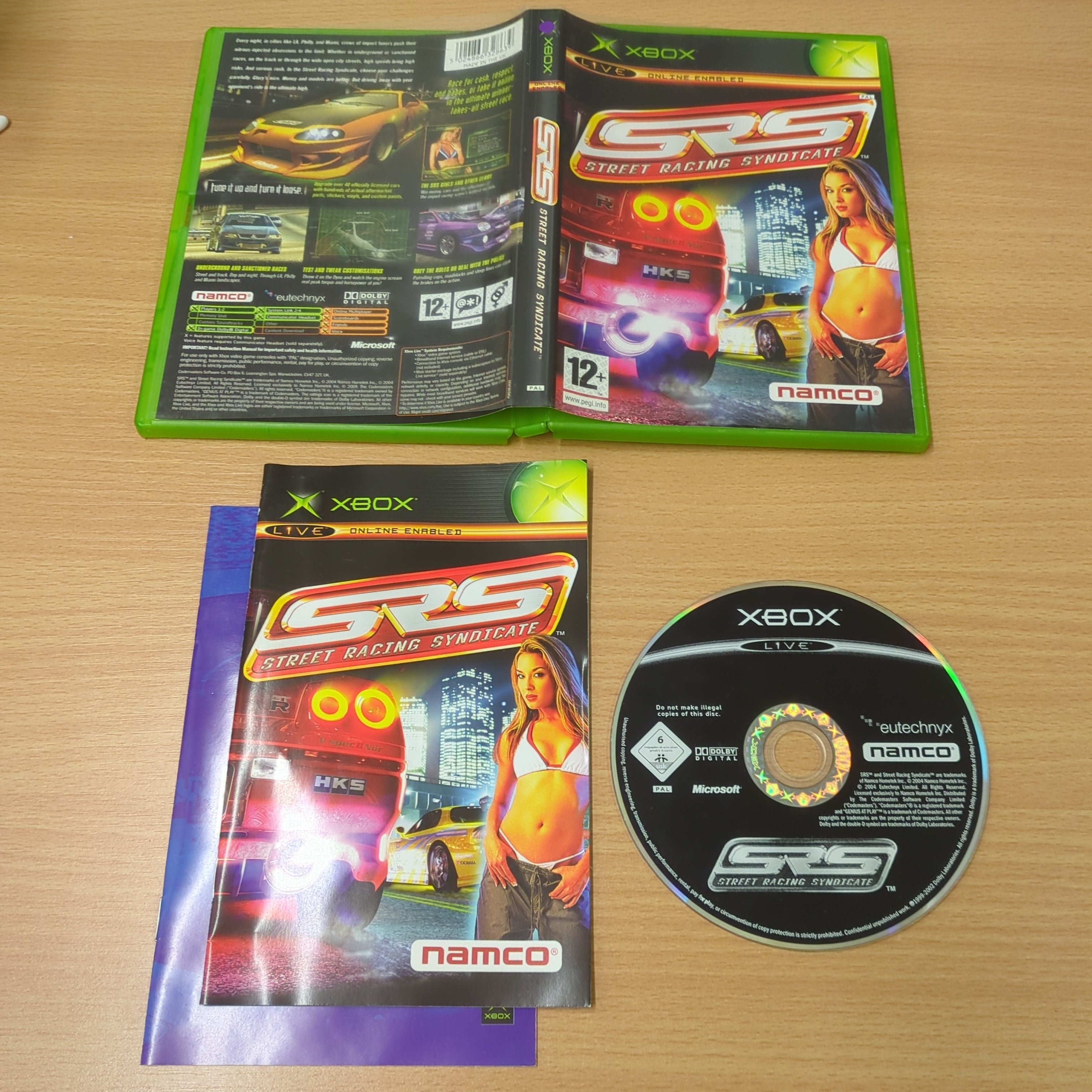 SRS Street Racing Syndicate original Xbox game