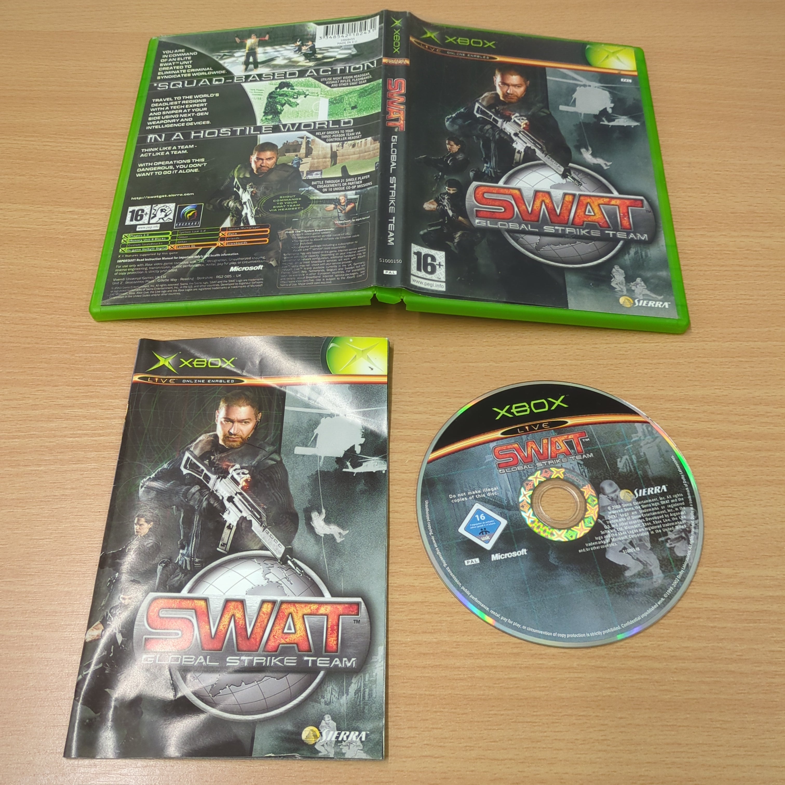 SWAT: Global Strike Team original Xbox game