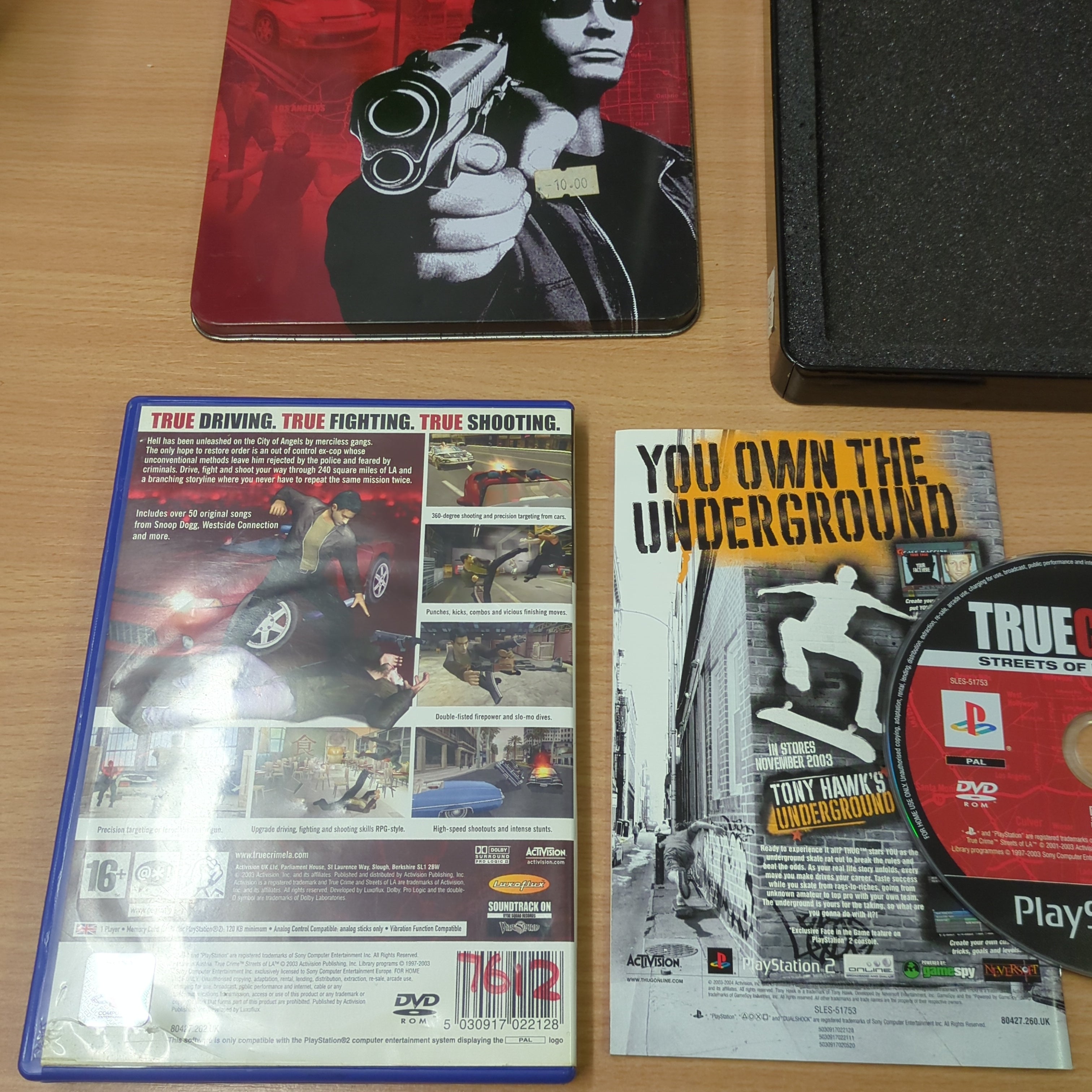 True Crime Streets of LA Limited Edition Steelbook Sony PS2 game