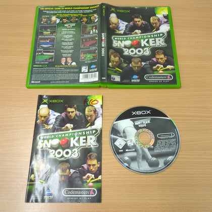 World Championship Snooker 2003 original Xbox game