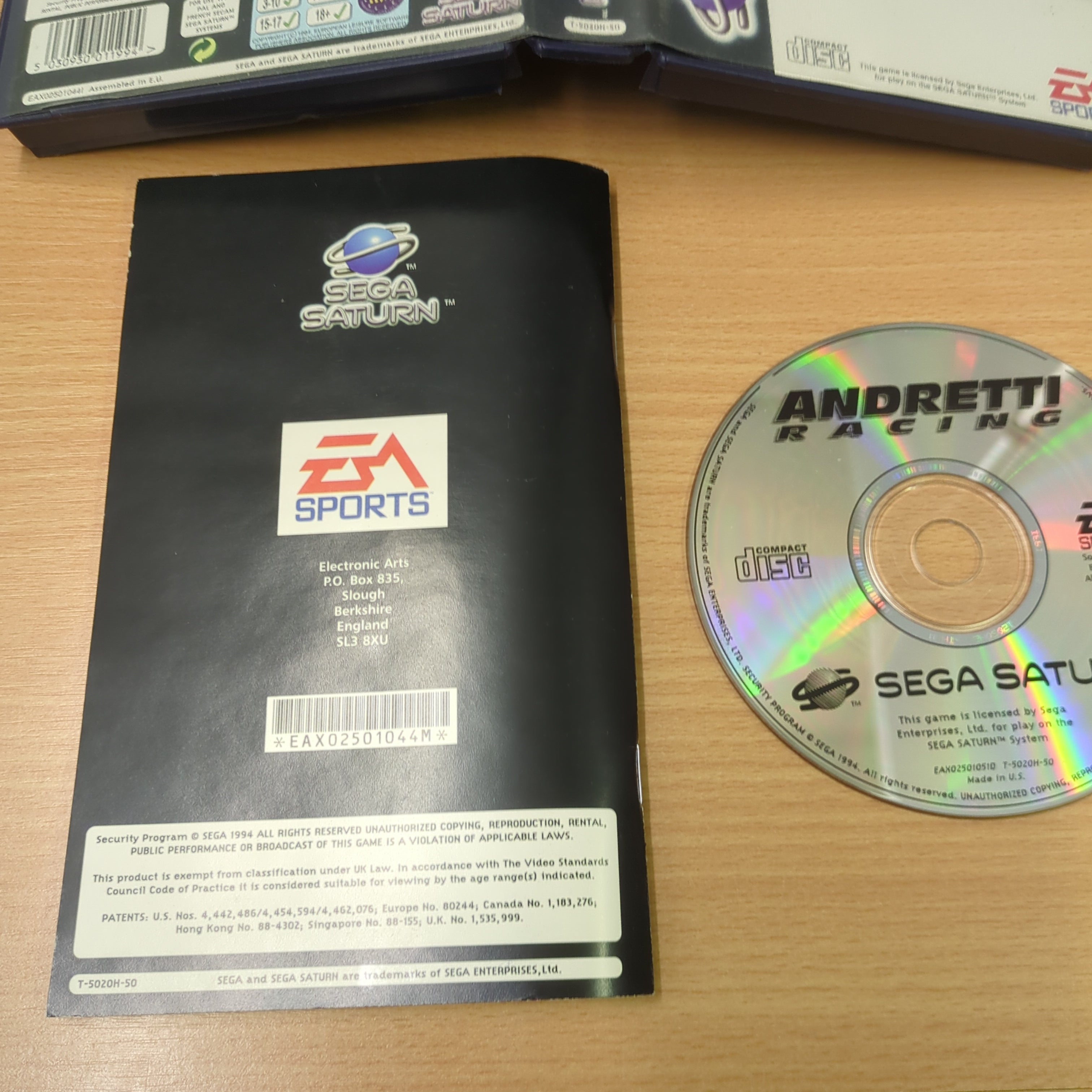 Andretti Racing Sega Saturn game