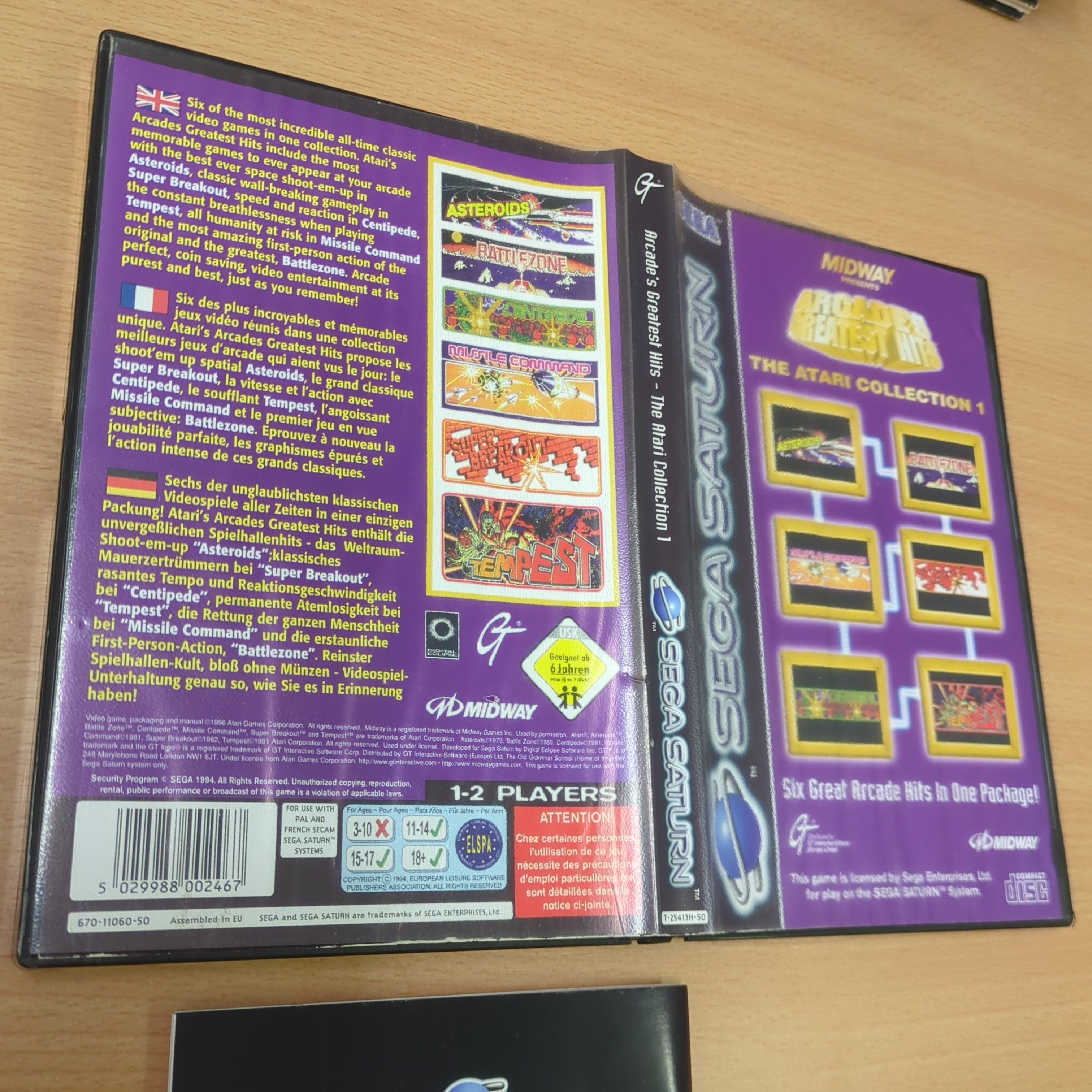 Arcade's Greatest Hits - The Atari Collection 1 Sega Saturn game