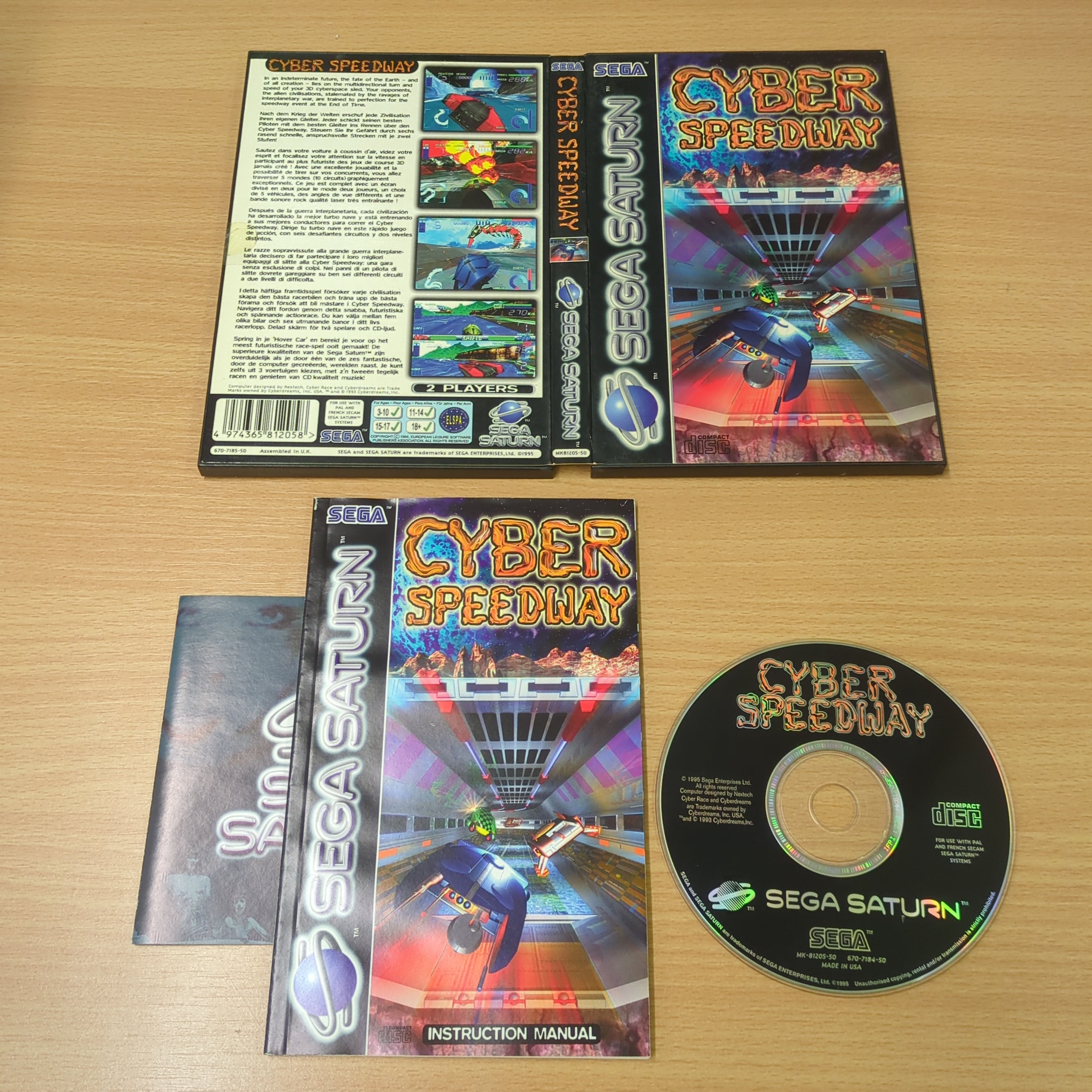 Cyber Speedway Sega saturn game complete 24.99 8BitBeyond – retro game ...