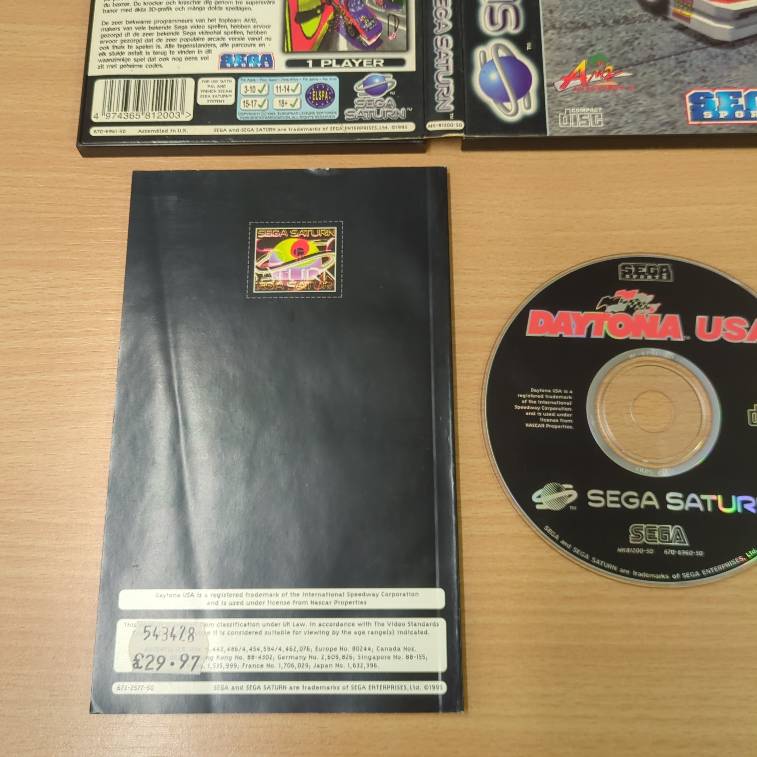 Daytona USA Sega Saturn game