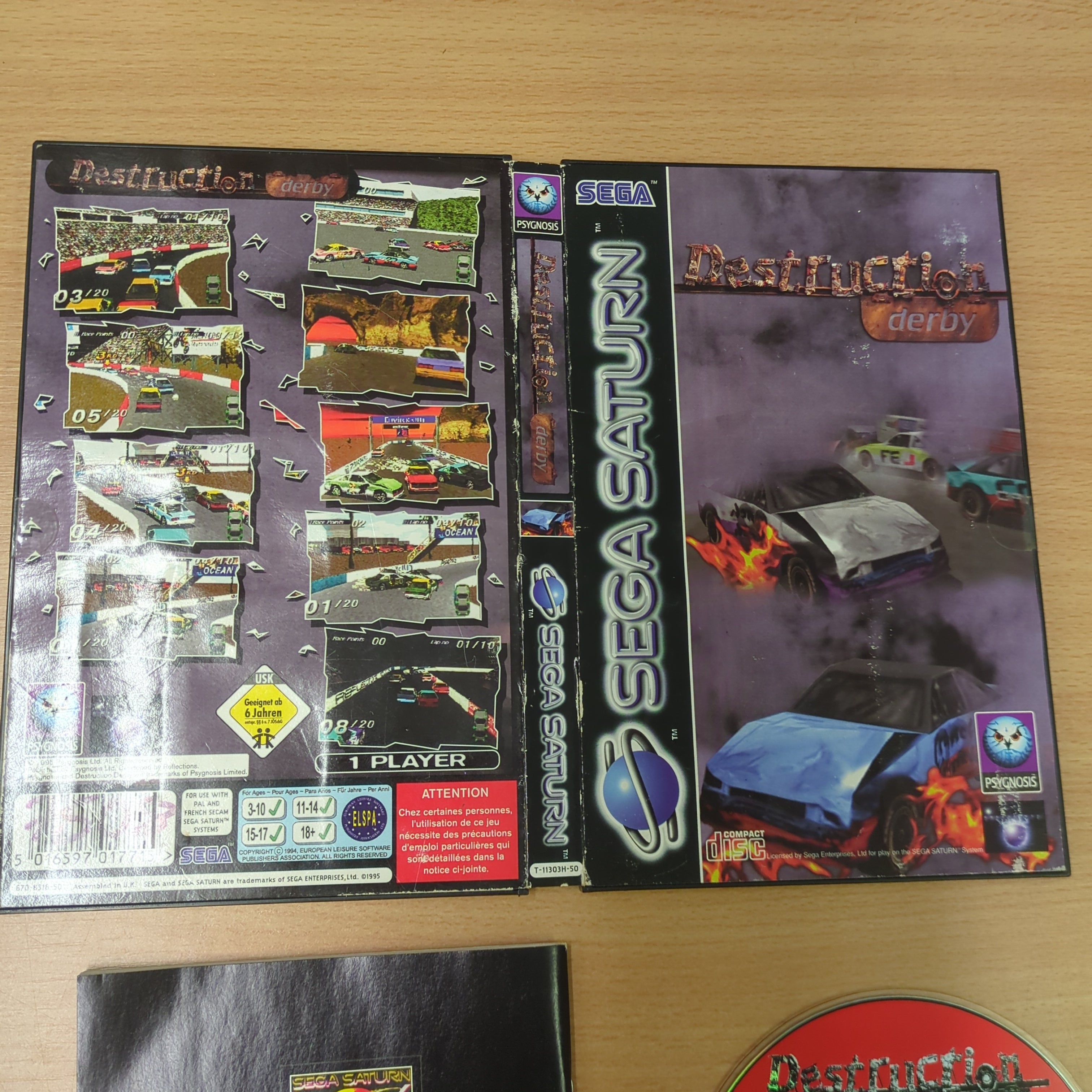 Destruction Derby Sega Saturn game