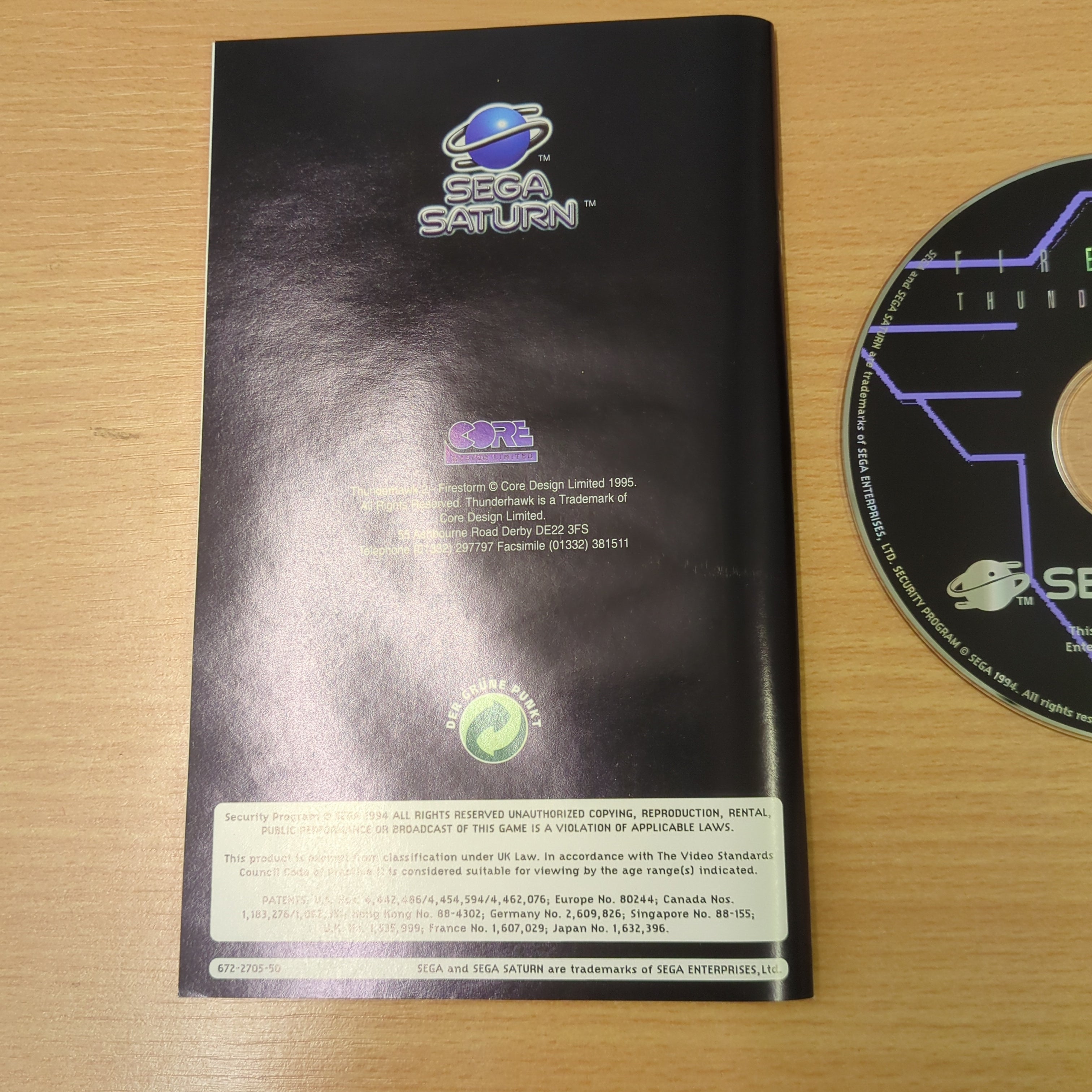 Firestorm Thunderhawk 2 Sega Saturn game
