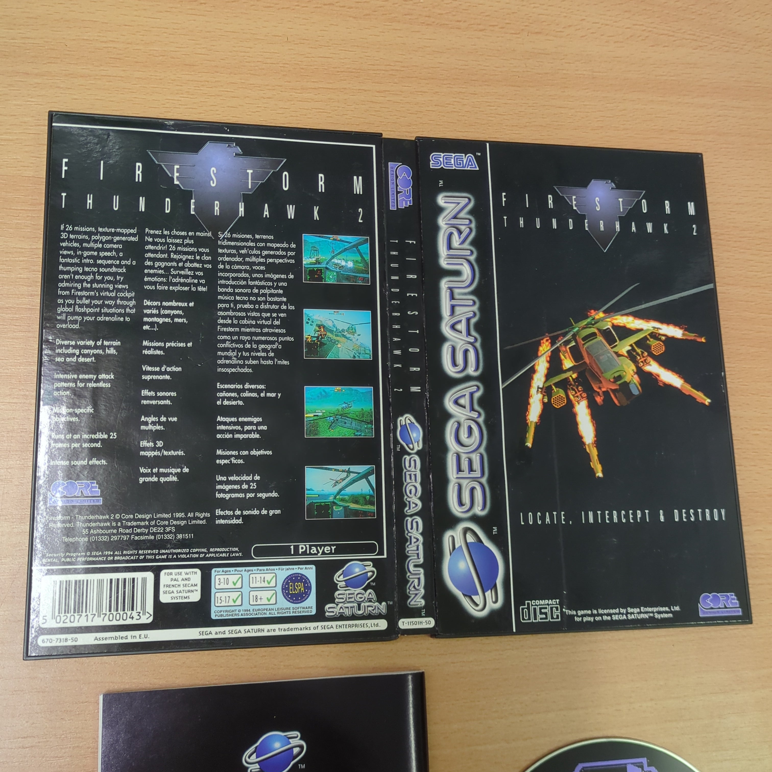 Firestorm Thunderhawk 2 Sega Saturn game