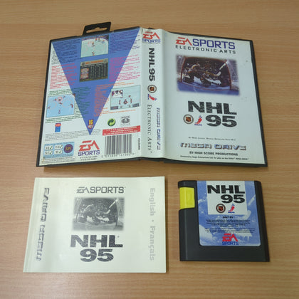 NHL '95 Sega Mega Drive game complete