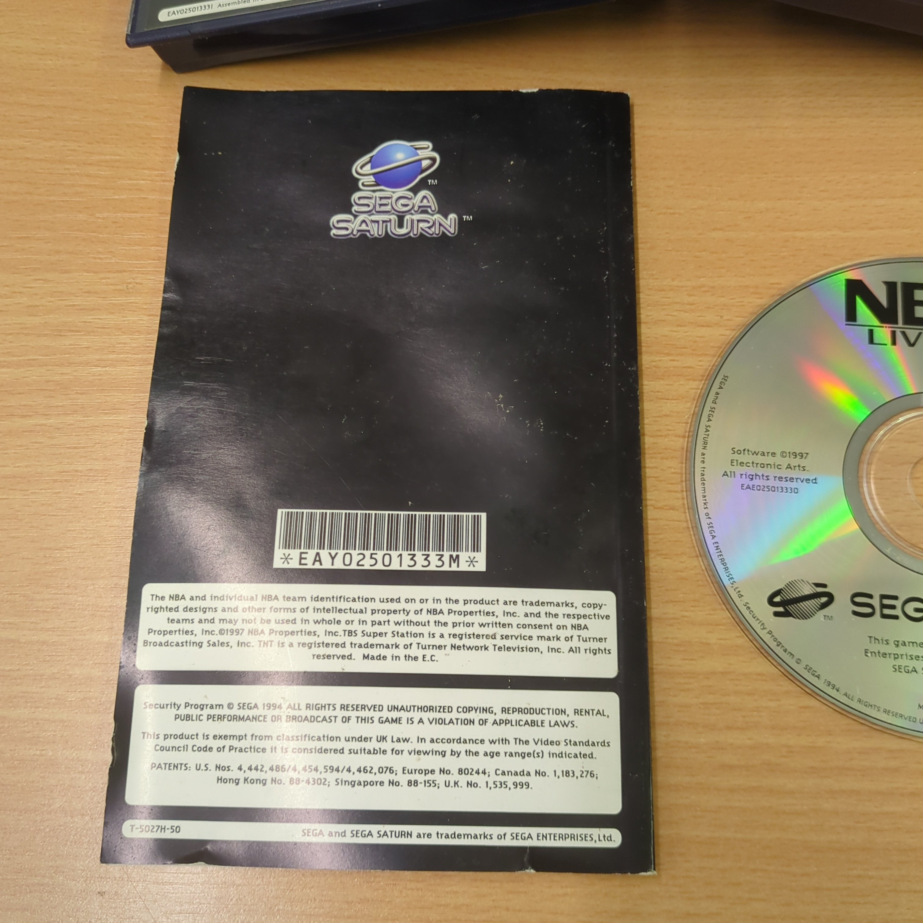 NBA Live 98 Sega Saturn game