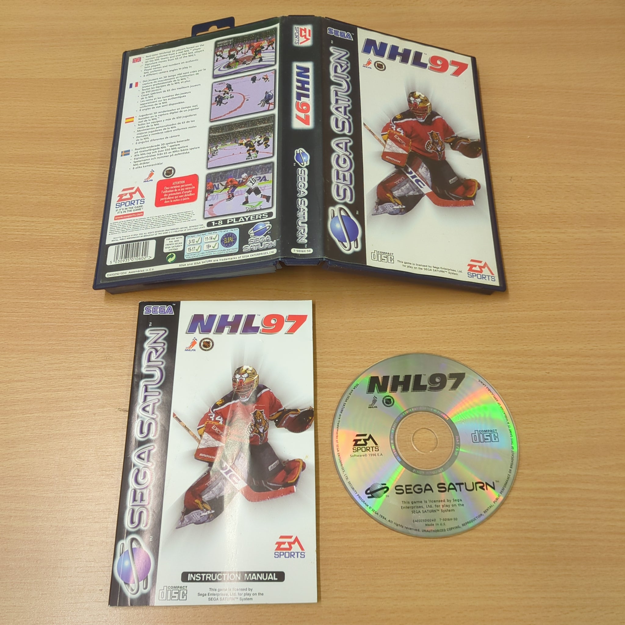 NHL 97 Sega Saturn game