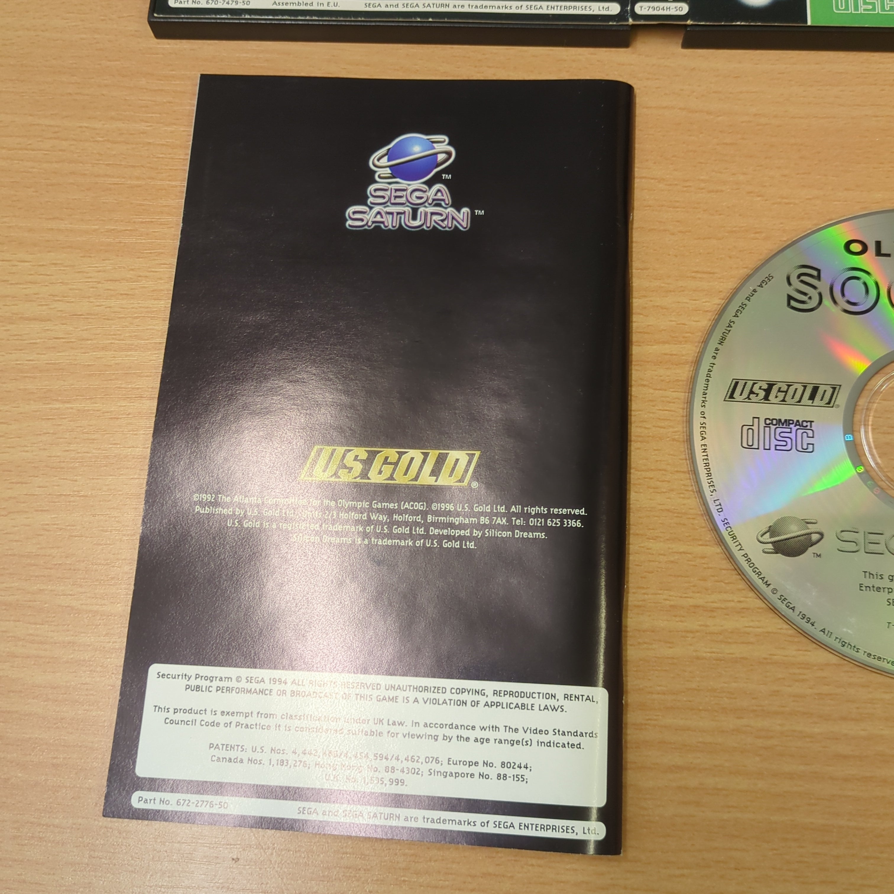 Olympic Soccer Sega Saturn game