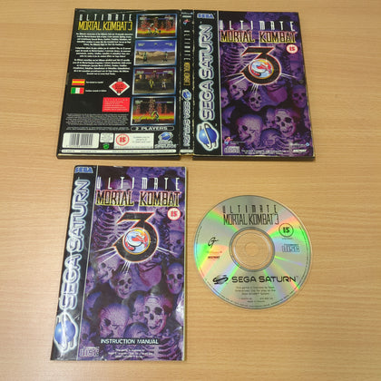 Ultimate mortal kombat 3 Sega saturn game complete