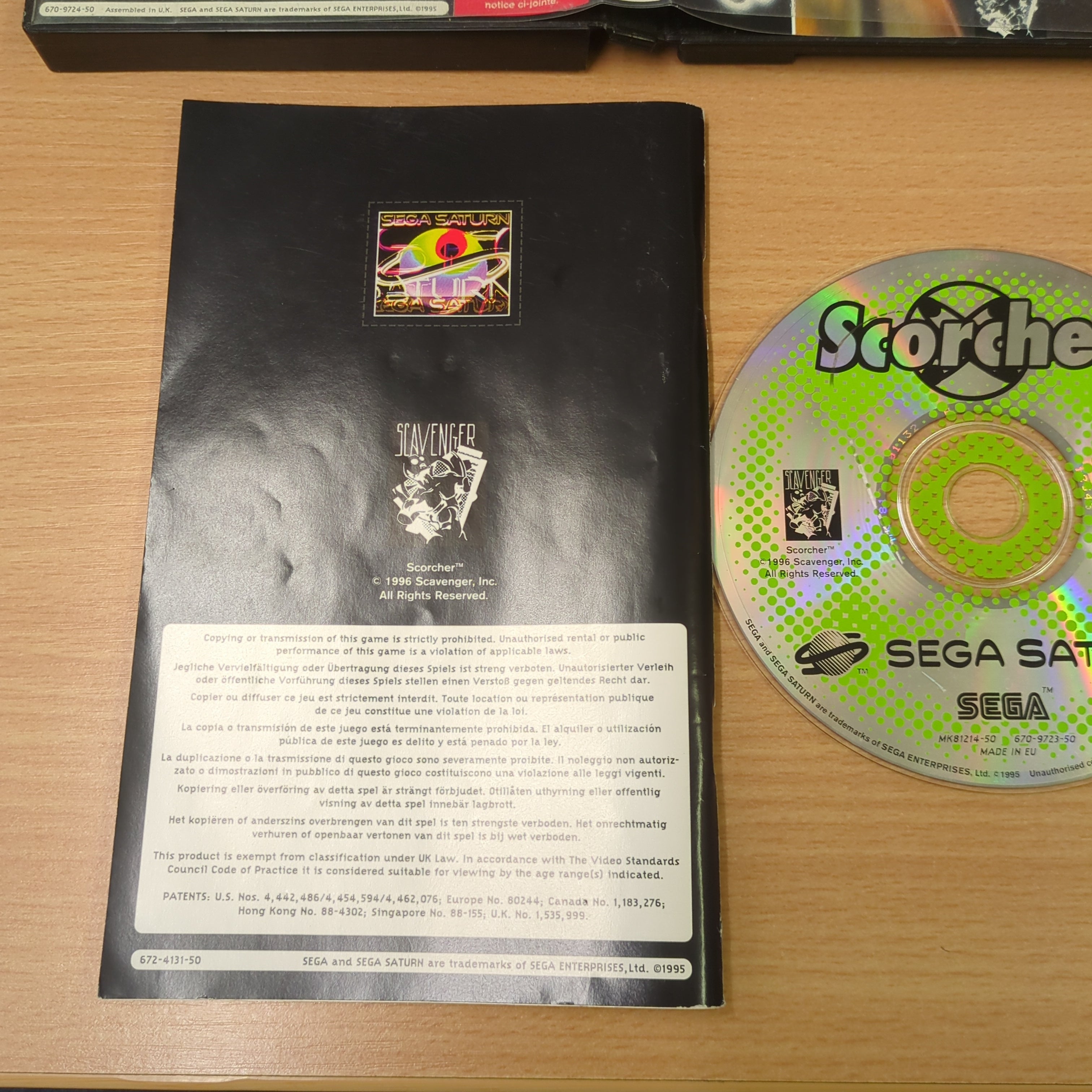 Scorcher Sega Saturn game