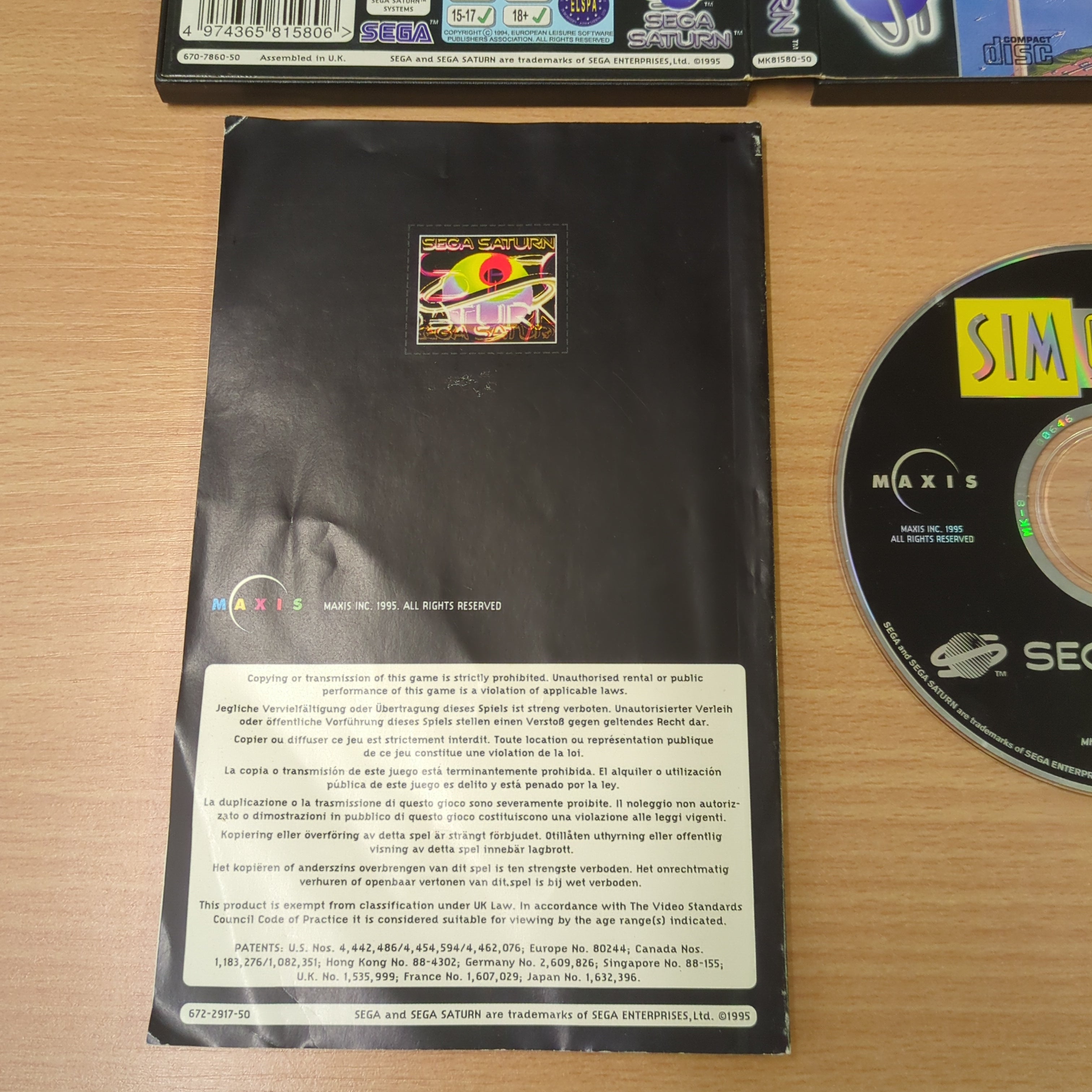 Sim City 2000: The Ultimate City Simulator Sega Saturn game