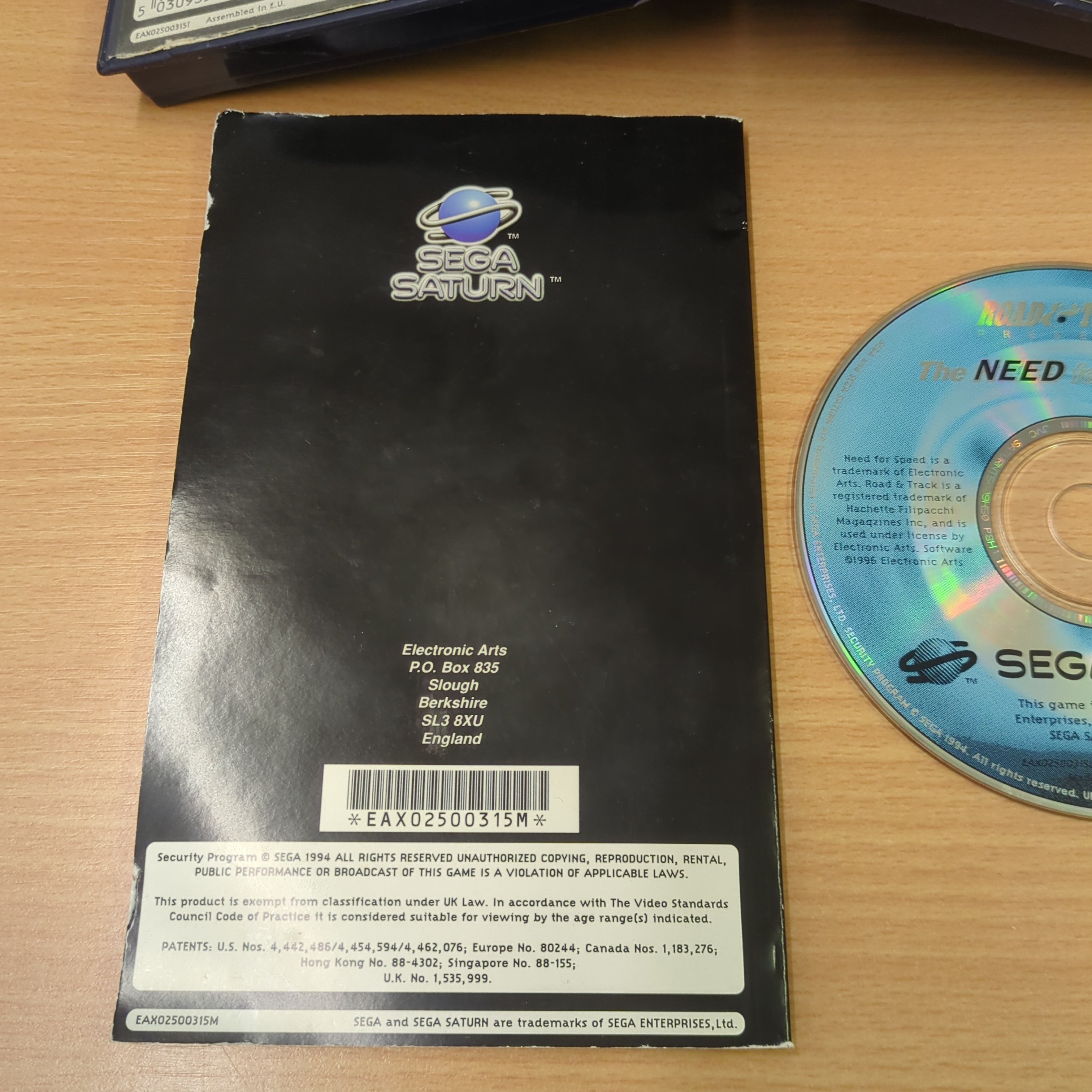The Need For Speed Sega Saturn game