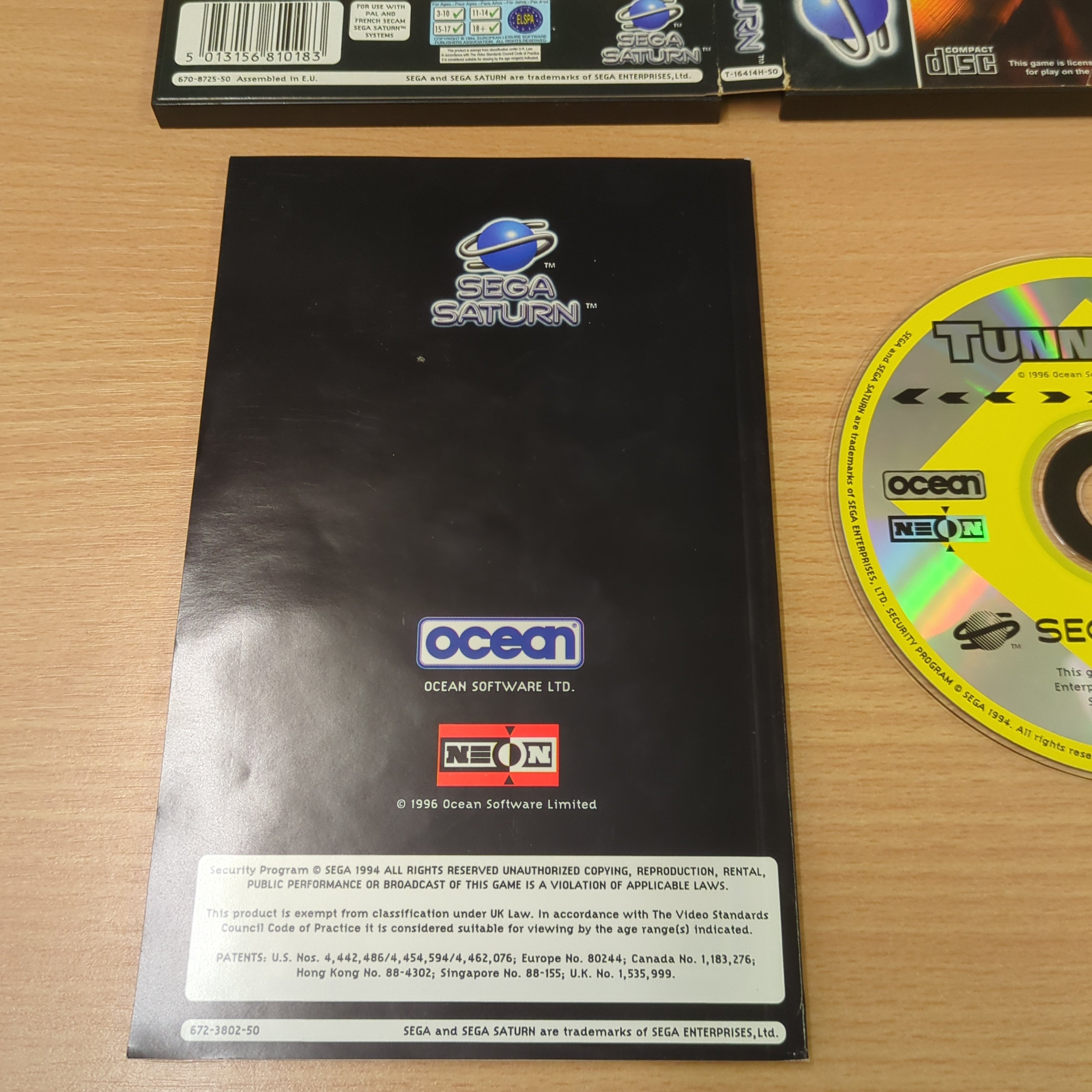 Tunnel B1 Sega Saturn game