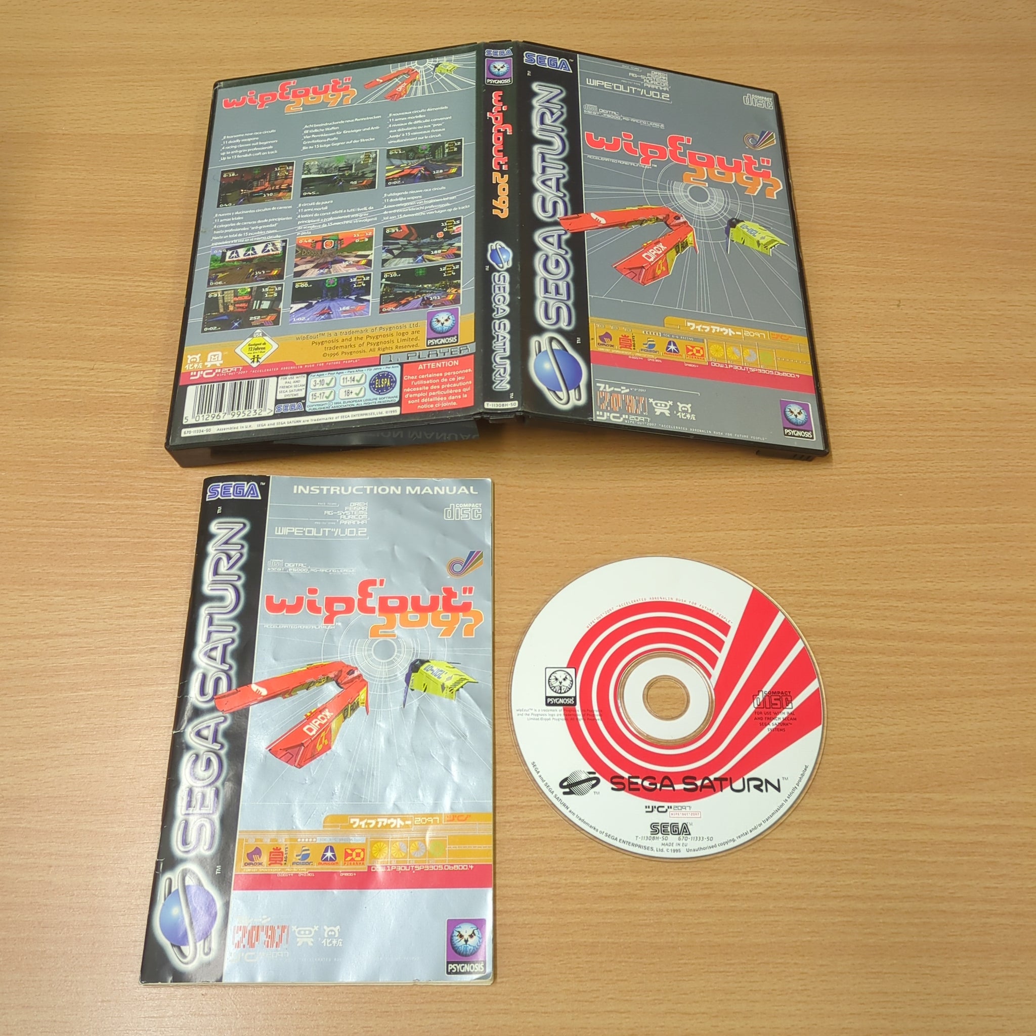 SEGA Saturn - Wipeout - Notice / Instruction Manual SEGA Saturn - Wipeout - Notice / Instruction Manual