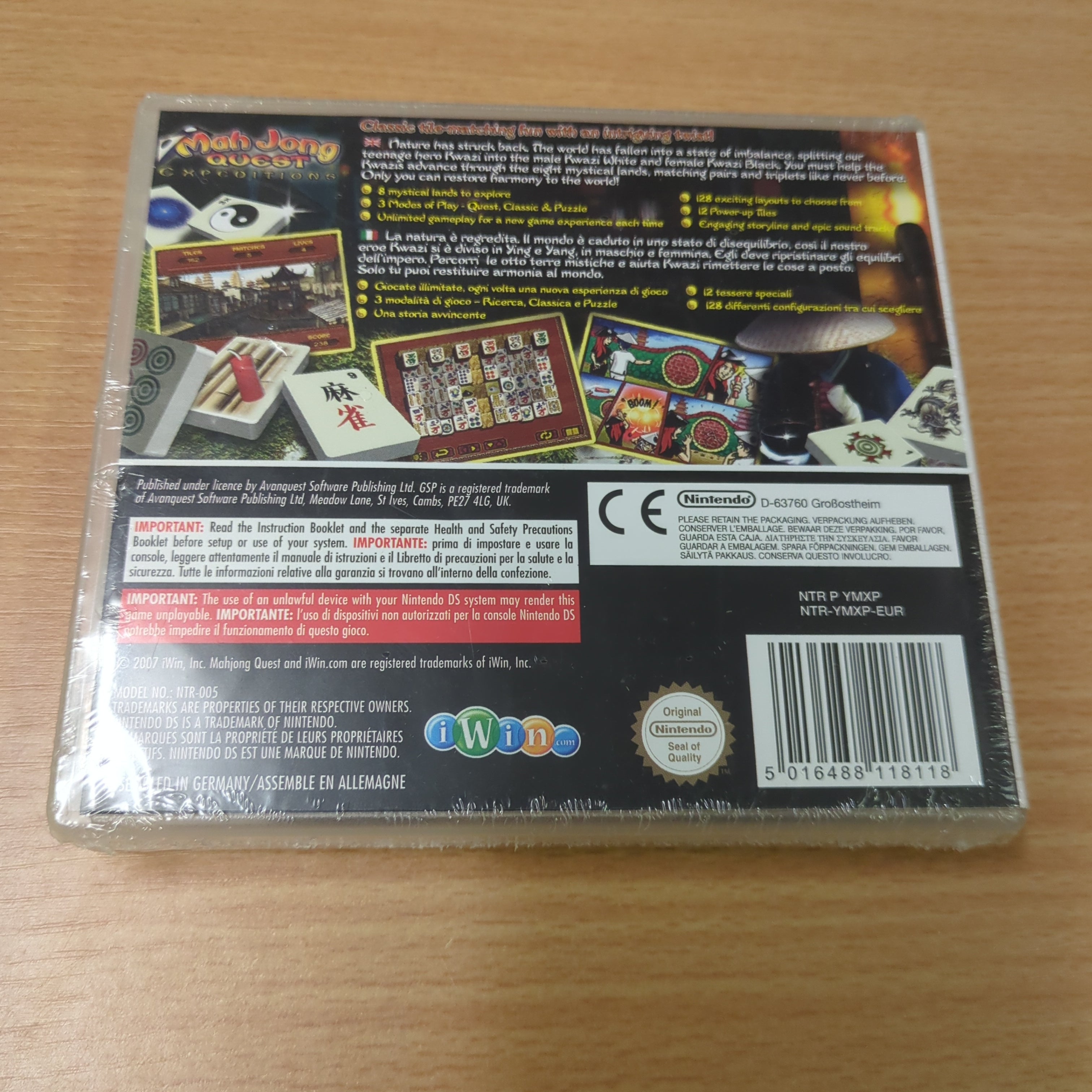 Mah Jong Quest Expeditions Nintendo DS game New & Sealed