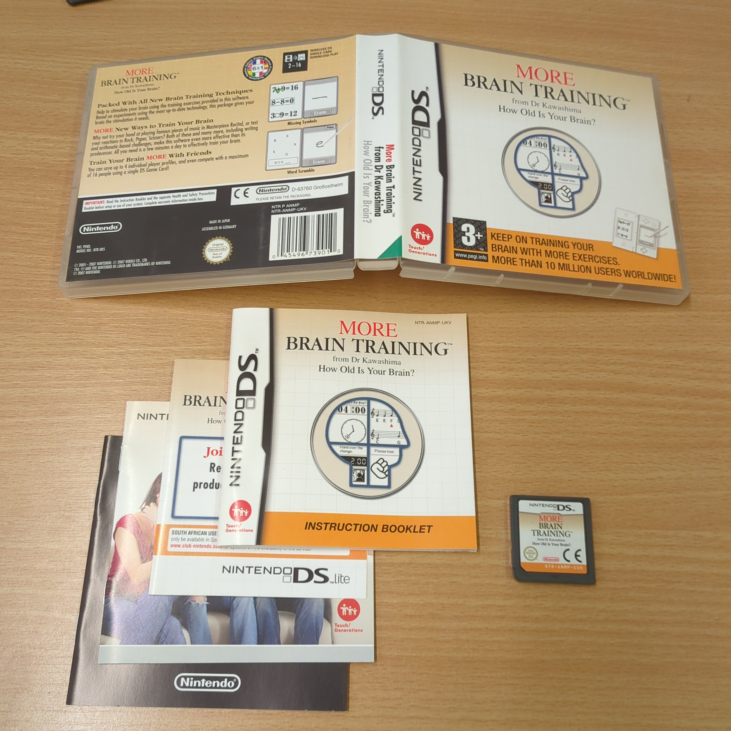 More Brain Training from Dr Kawashima How Old Is Your Brain? Nintendo DS game