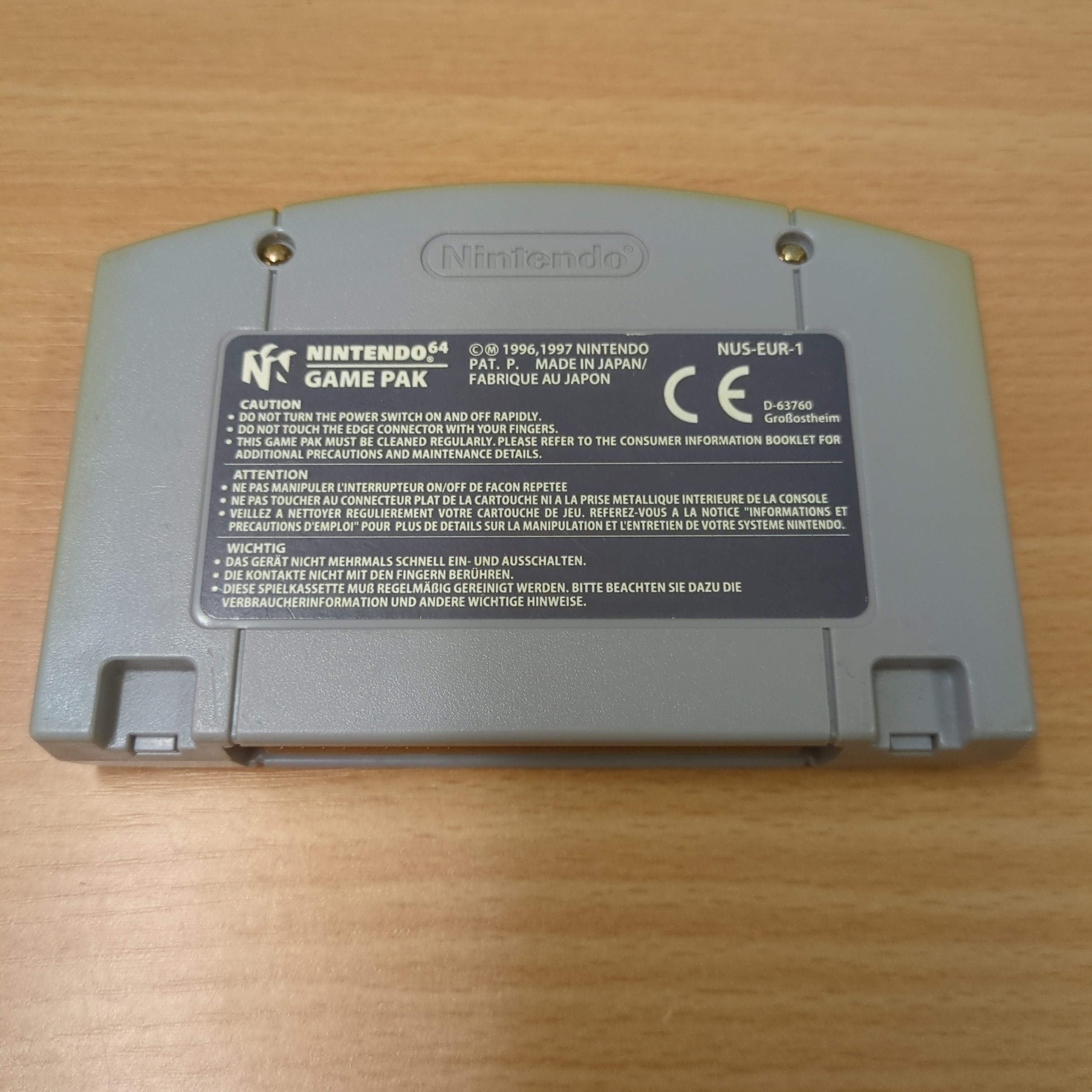 CyberTiger Nintendo N64 game Cart Only