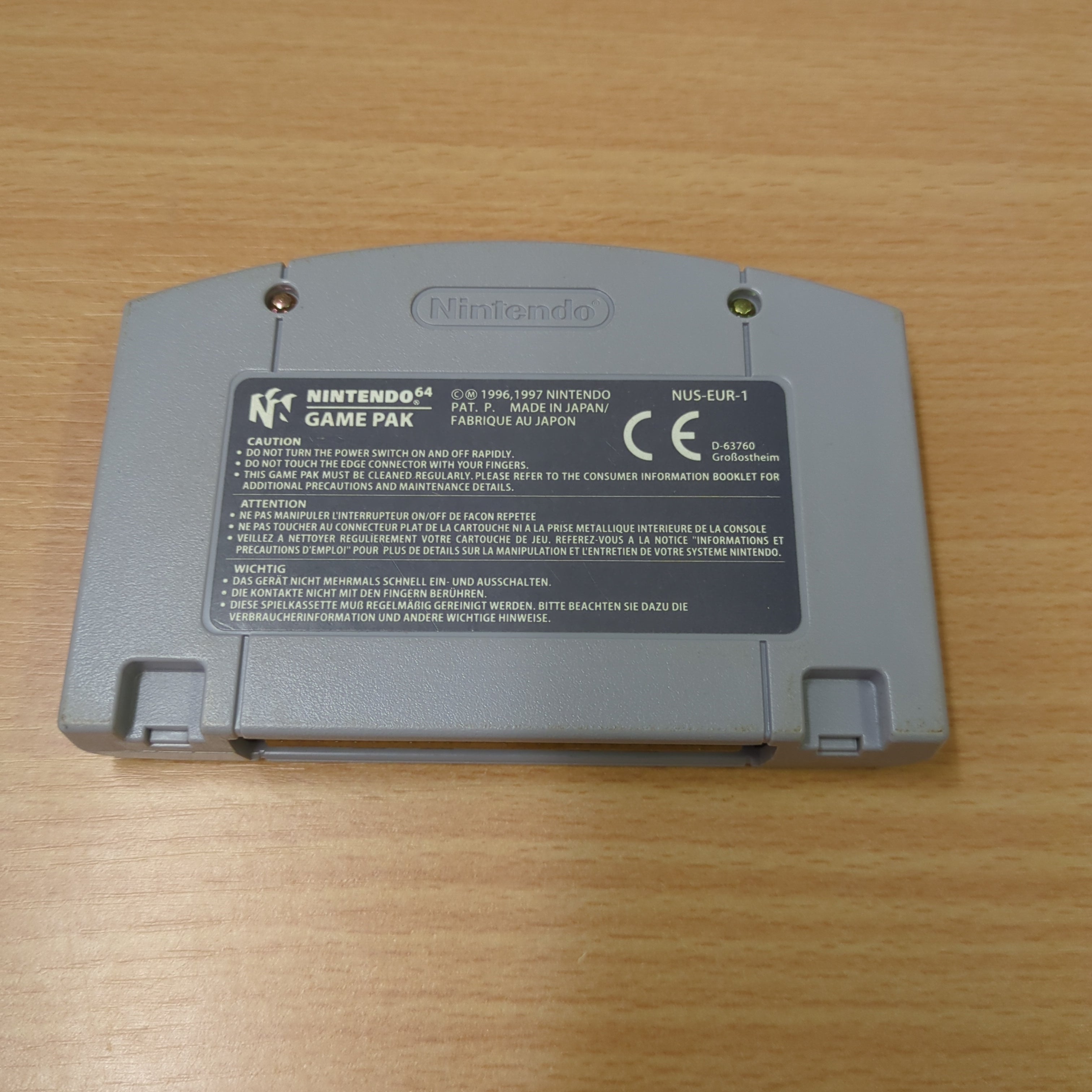 F-1 World Grand Prix Nintendo N64 game Cart Only