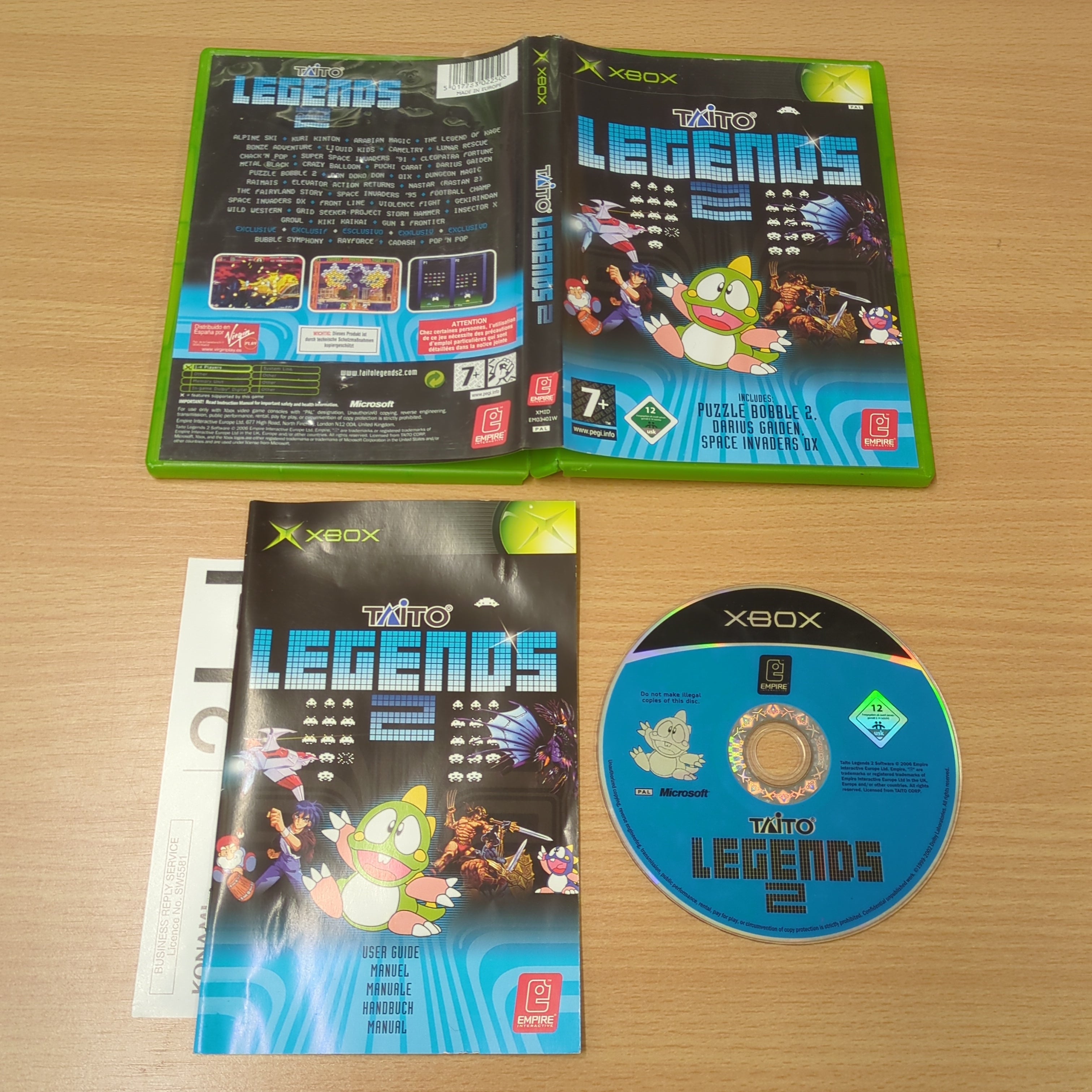 Taito Legends 2 original Xbox game