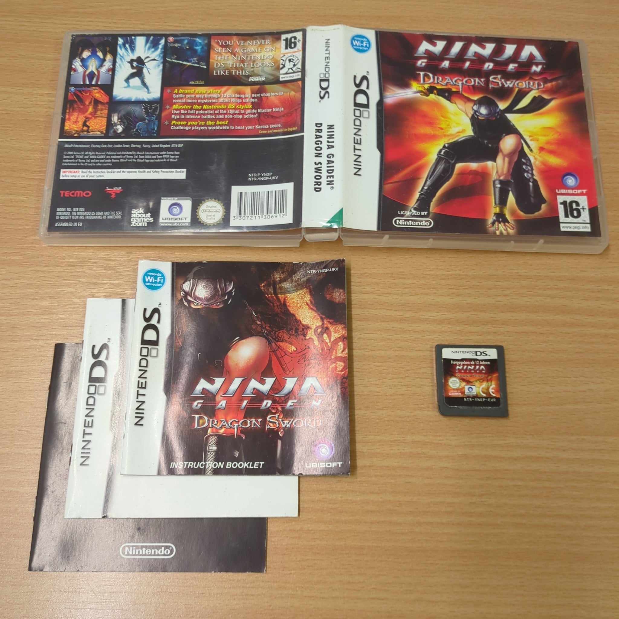 Ninja Gaiden Dragon Sword Nintendo DS game – retro game