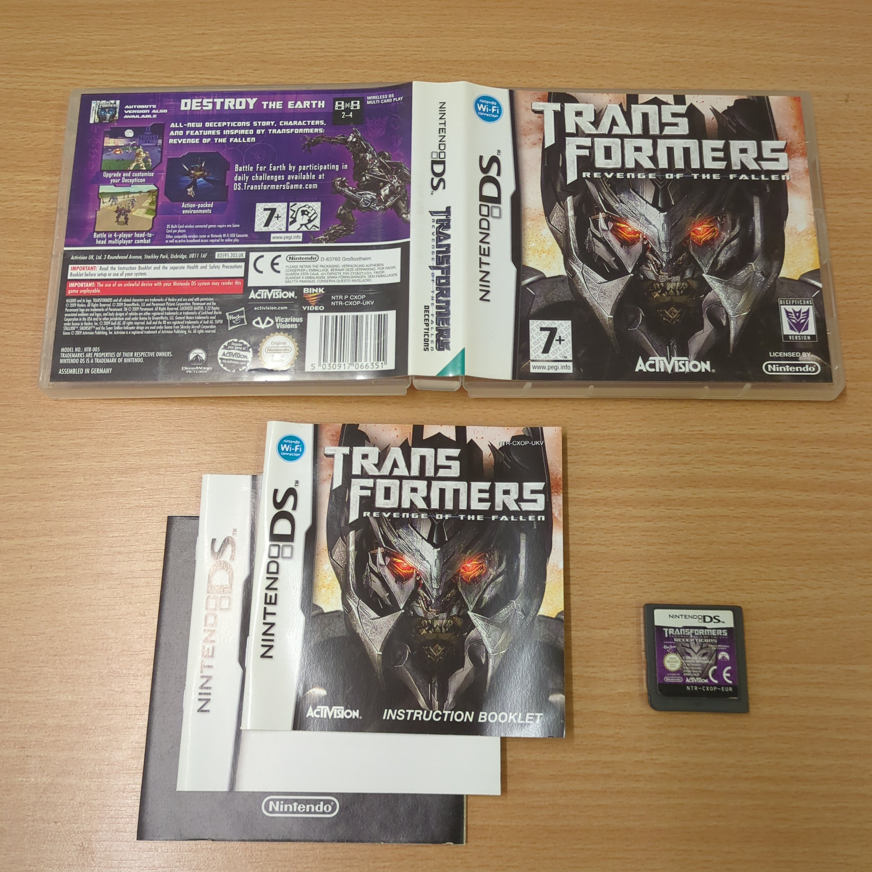 Transformers: Revenge of The Fallen Nintendo DS game