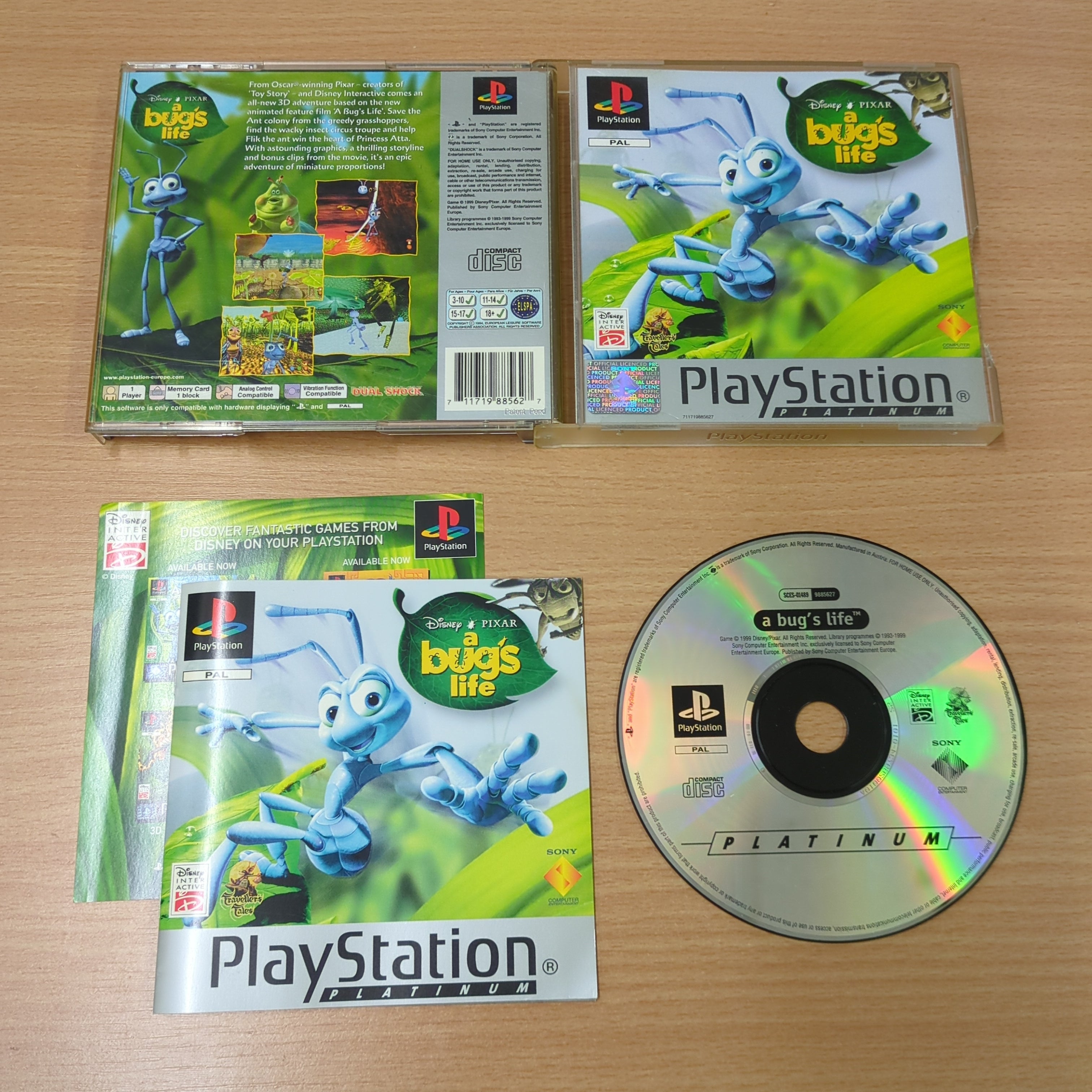 A Bug's Life (Disney's) Platinum Sony PS1 game