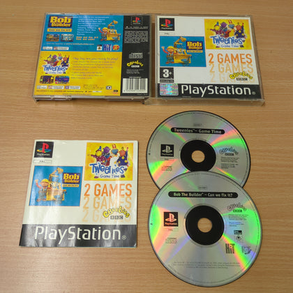 Bob the Builder: Can We Fix It? + Tweenies: Game Time (2 Games Double Pack) Sony PS1 game