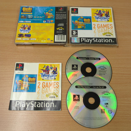 Bob the Builder: Can We Fix It? + Tweenies: Game Time (2 Games Double Pack) Sony PS1 game
