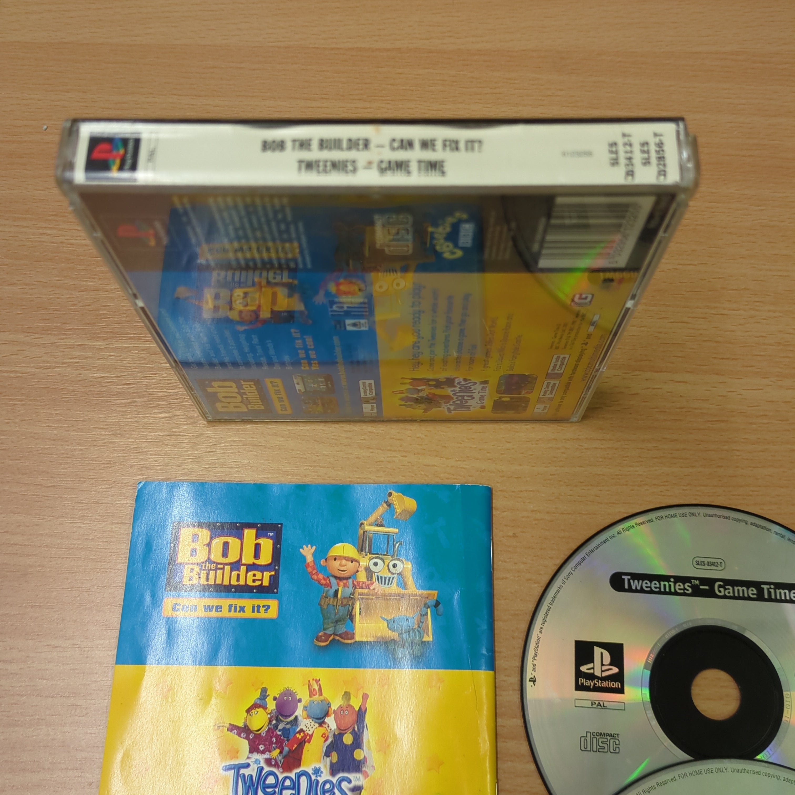 Bob the Builder: Can We Fix It? + Tweenies: Game Time (2 Games Double Pack) Sony PS1 game