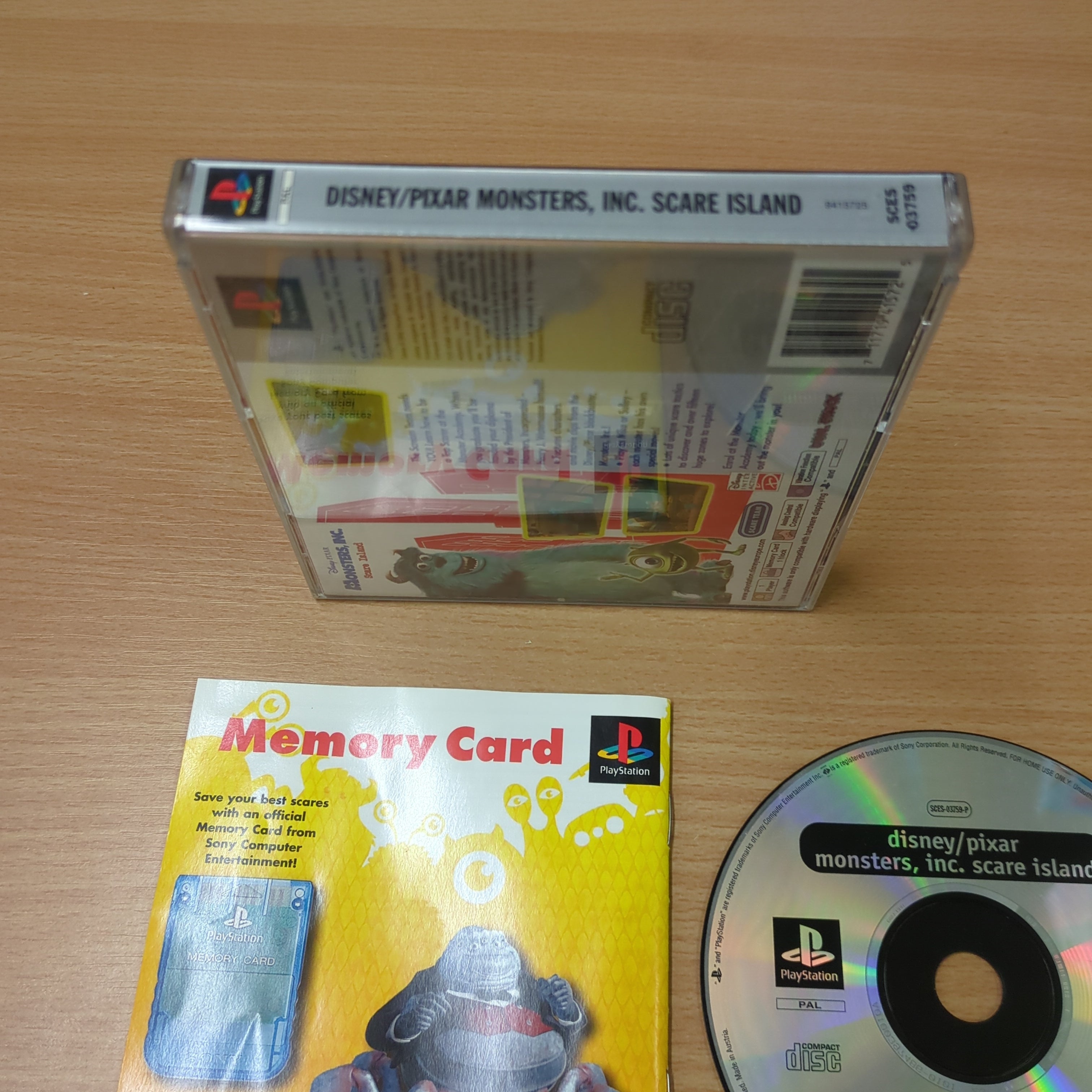Disney/Pixar Monsters, Inc. Scare Island Platinum Sony PS1 game – retro game  store uk