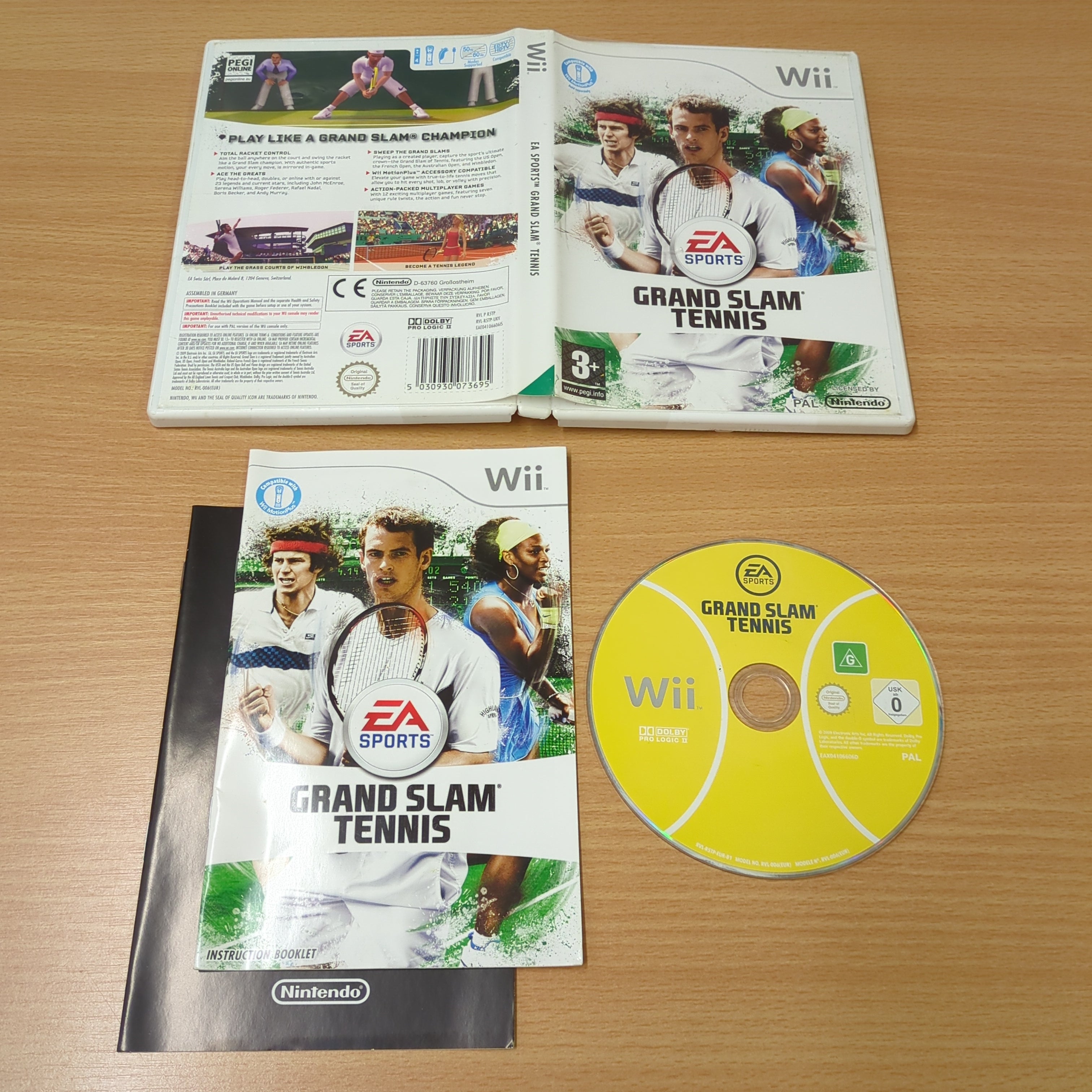 EA Sports Grand Slam Tennis Nintendo Wii game
