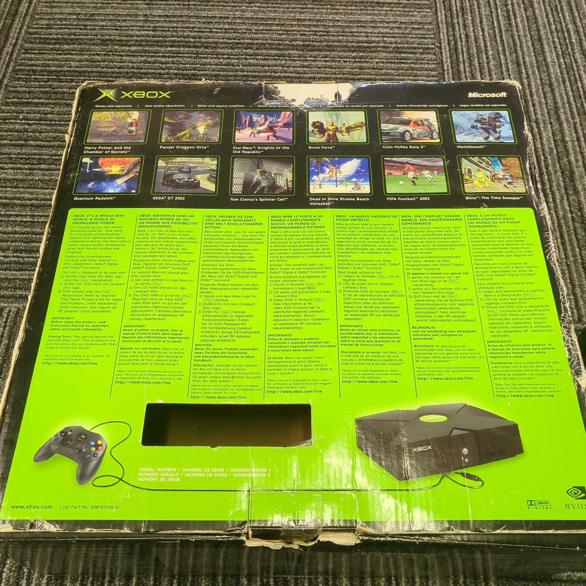 Original Xbox Console Black og Boxed Bundle – retro game store uk ...