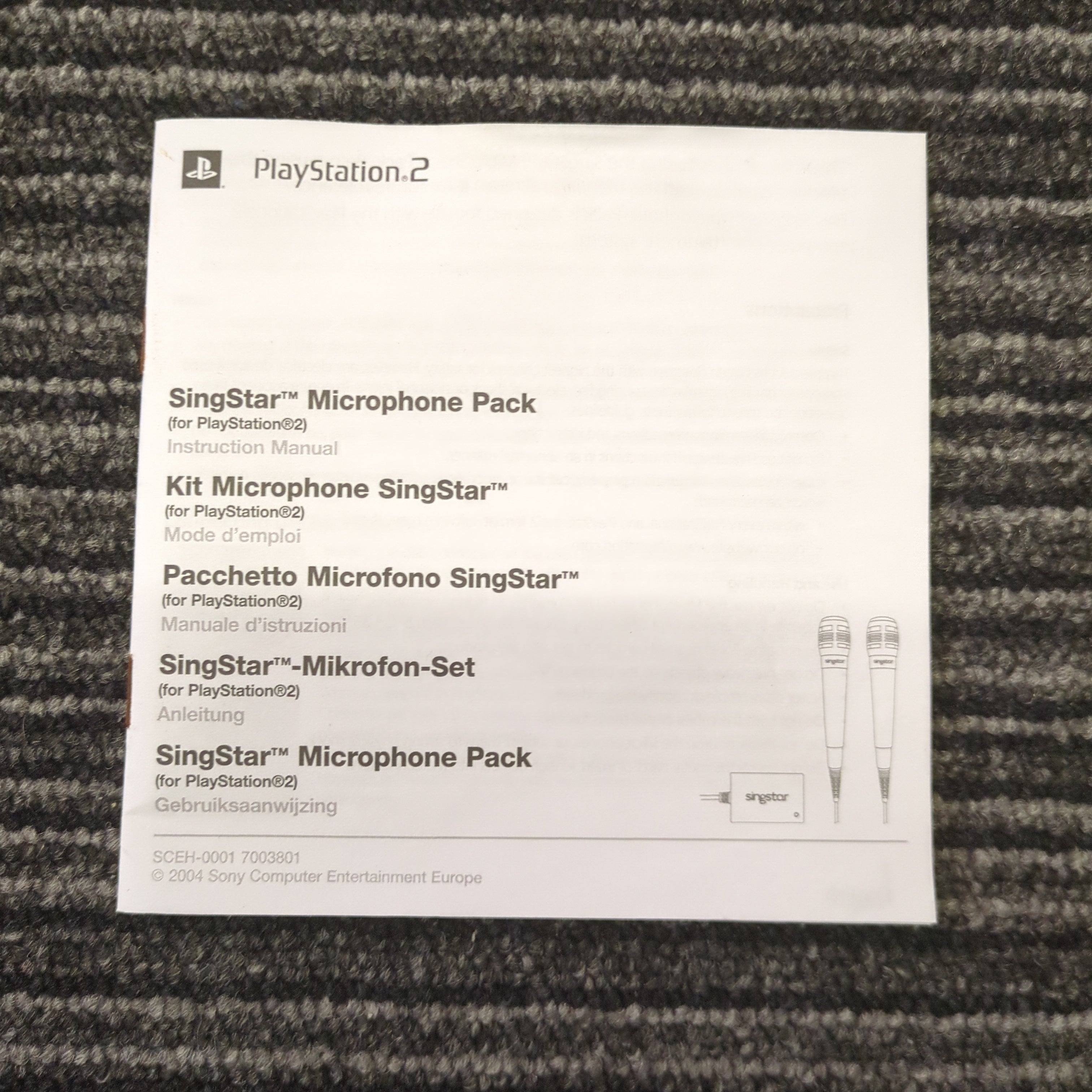SingStar Bundle with Microphones Sony PS2 Playstation 2