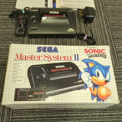 Sega Master System II Console boxed with Sonic The Hedgehog built-in